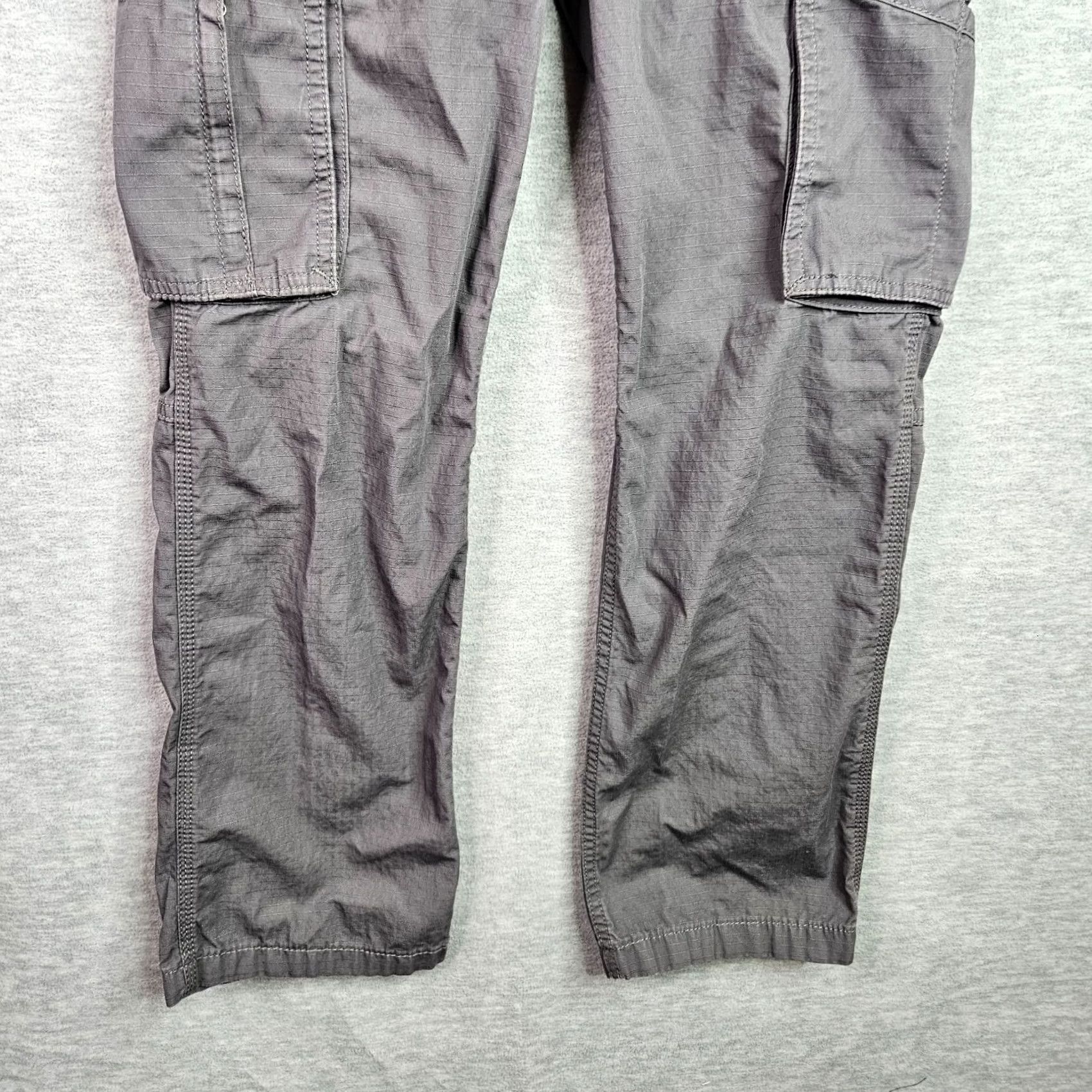 Carhartt VINTAGE Carhartt Force Cargo Pants Mens 30x28 Gray Relaxed Fit Workwear Size US 30 / EU 46 - 6 Thumbnail