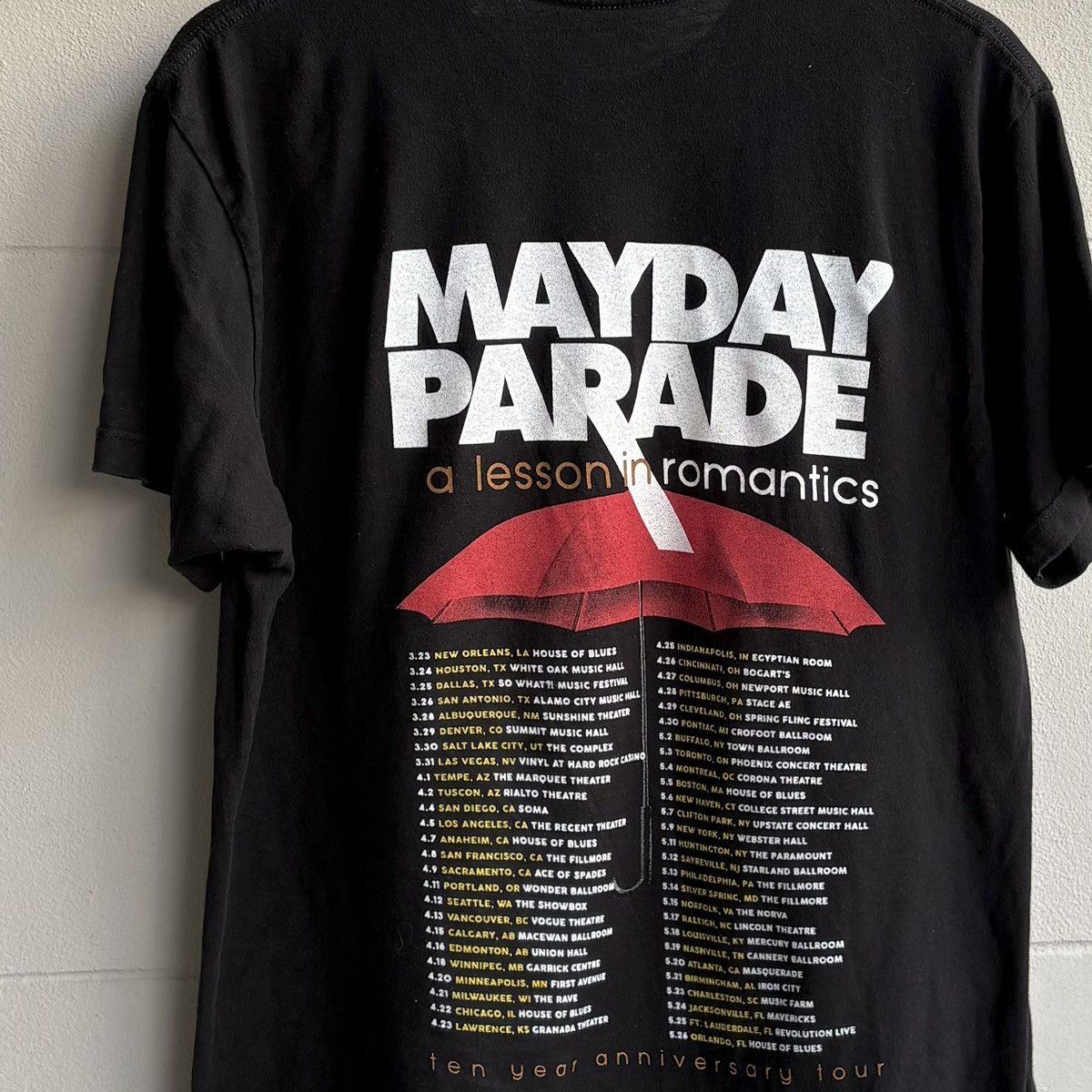 Band Tees Y2K Mayday Parade – A Lesson In Romantics Tour Tee Size US L / EU 52-54 / 3 - 5 Thumbnail