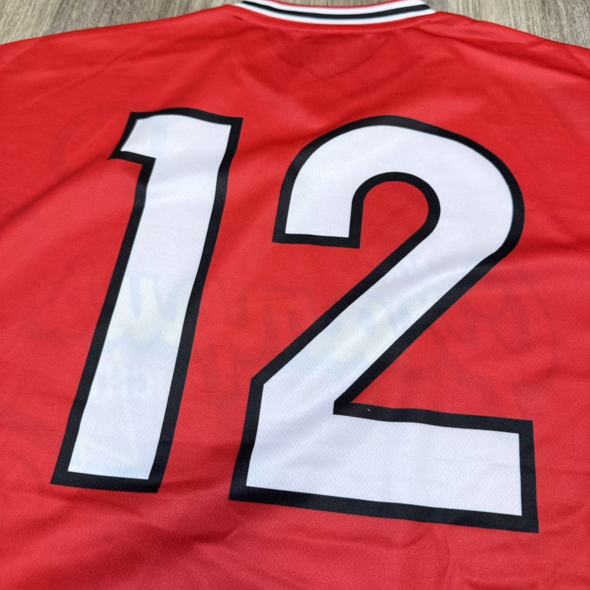 Japanese Brand Nagoya Grampus Eight 90s retro home shirt #12 Size US S / EU 44-46 / 1 - 6 Thumbnail