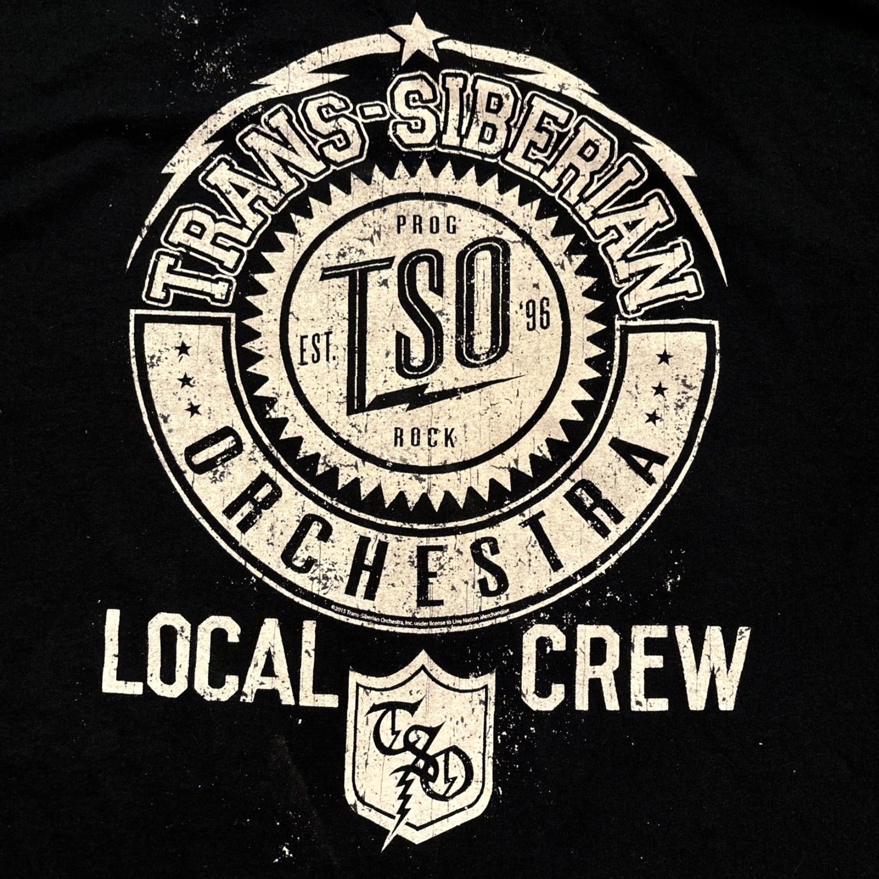 Gildan Trans-Siberian Orchestra Shirt Adult XL Black Tour Local Crew 2015 Concert Band Mens Size US XL / EU 56 / 4 - 4 Thumbnail