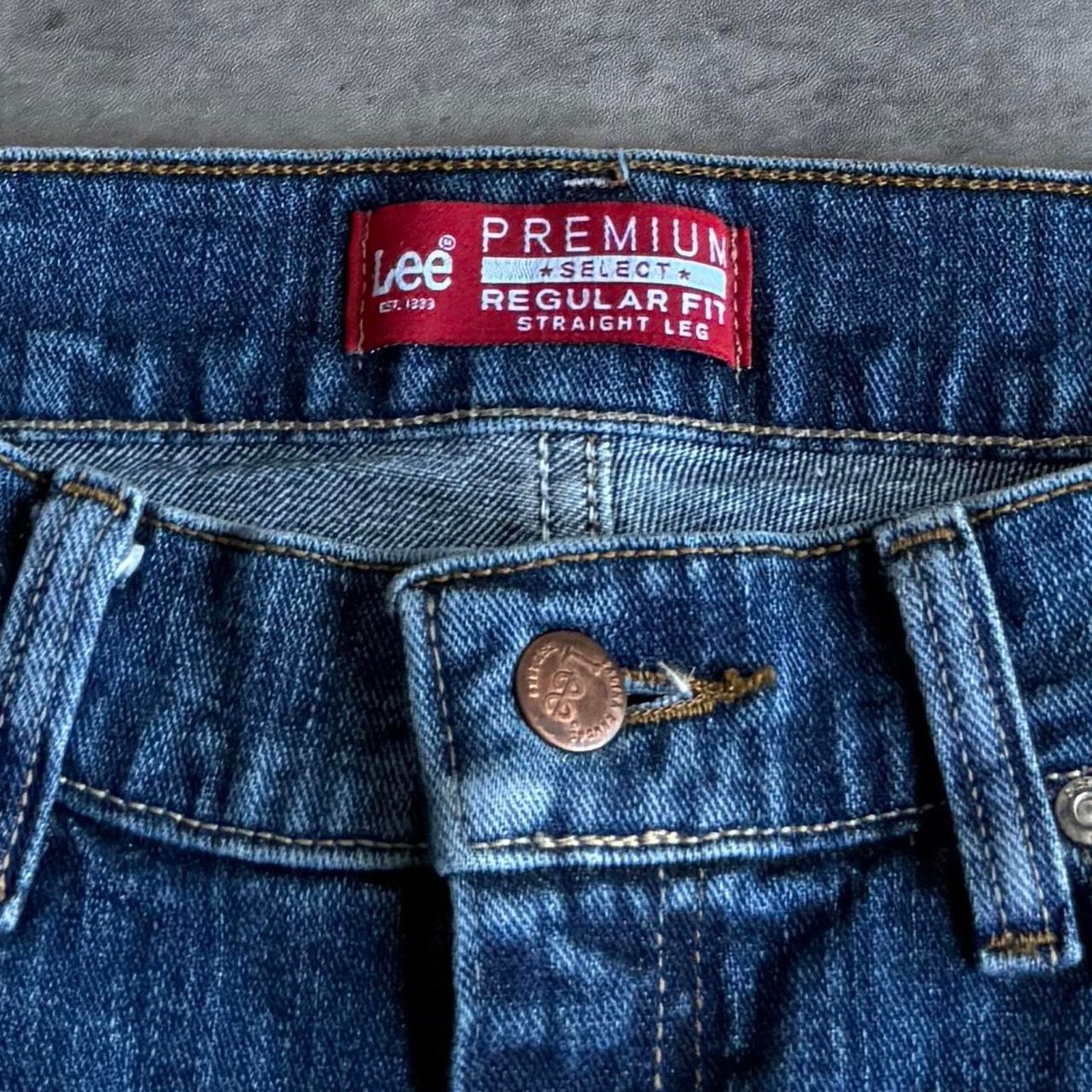 Lee × Levi's × Levi's Vintage Clothing Vintage Y2K Lee Premium Embroidered Essential Denim Jeans Size US 34 / EU 50 - 4 Thumbnail