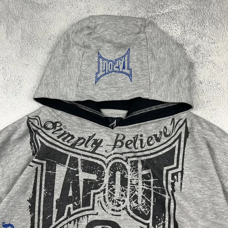 Tapout × Vintage Vintage TapOut Distressed Y2K Oversized Hoodie Size US XXL / EU 58 / 5 - 2 Thumbnail