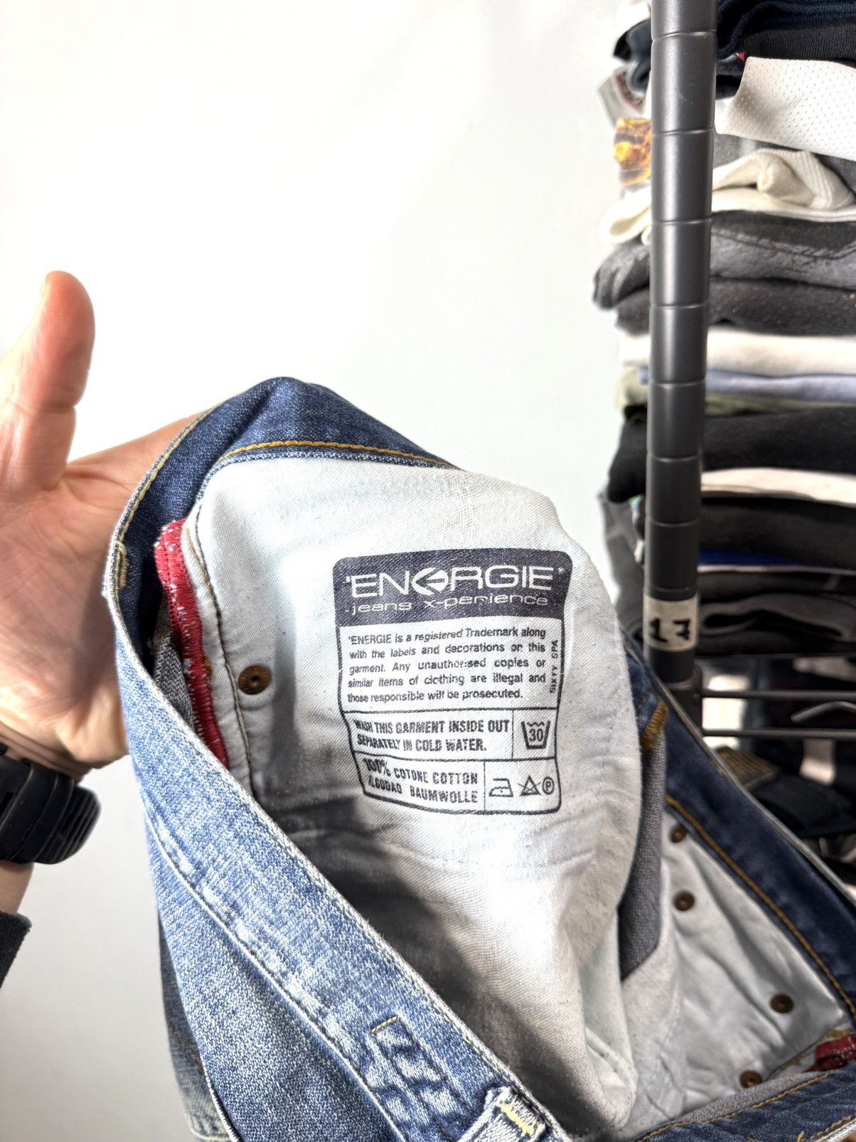 Energie Vintage Energie Y2K Archive Denim Pants Avantgarde Size US 29 - 11 Thumbnail