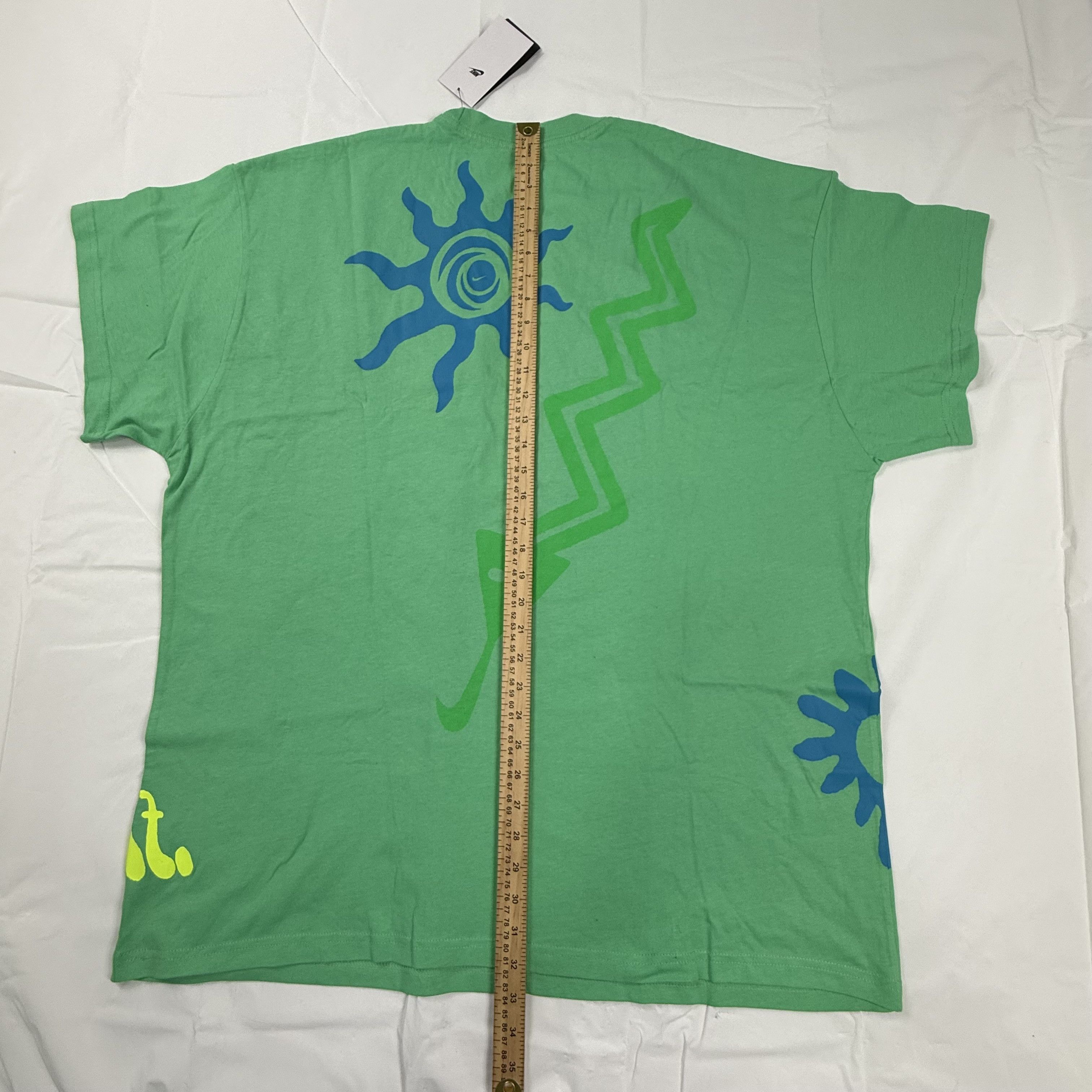 Nike Nike Mens XXL Green Abstract Graphic Loose Fit T-Shirt Size US XXL / EU 58 / 5 - 4 Thumbnail