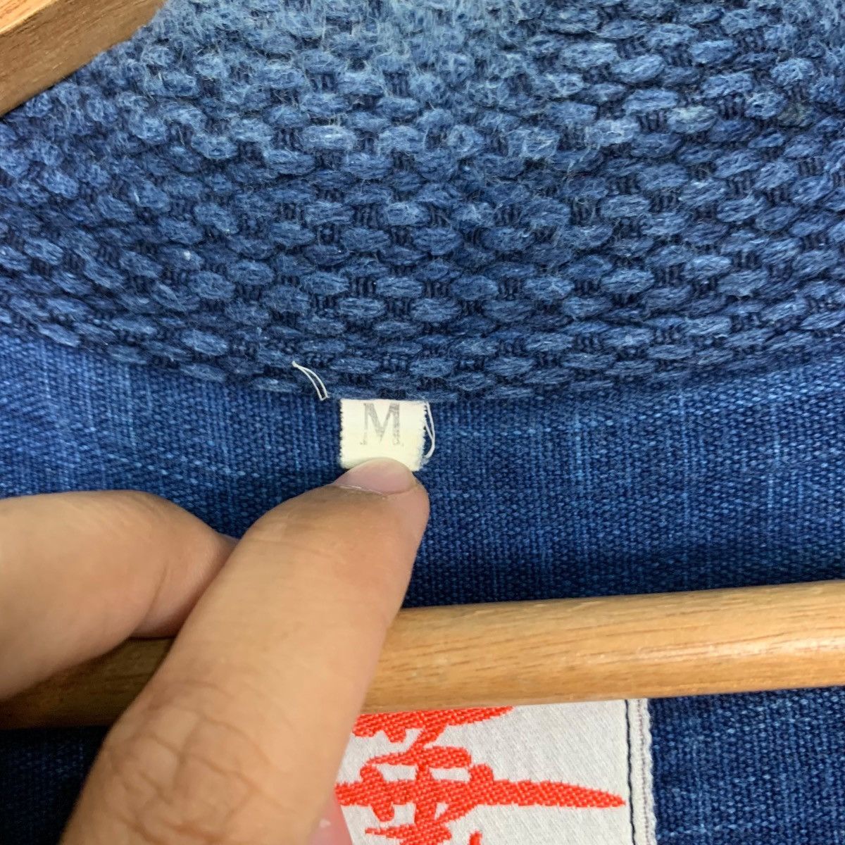 Japanese Brand Vintage 90s HANA Indigo Sashiko Thick Weave Kimono 2690-C120 Size US M / EU 48-50 / 2 - 13 Thumbnail
