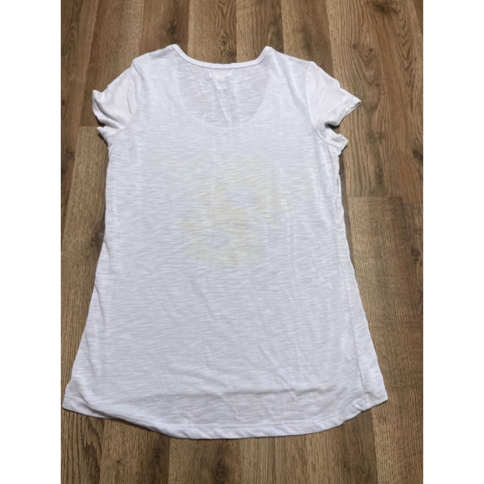 Madison Madison & Berkeley Shirt Women's Large Yellow Floral Print Short Sleeve Round Neck Pullover Casual Modern Basic T-Shirt Size L / US 10 / IT 46 - 2 Thumbnail