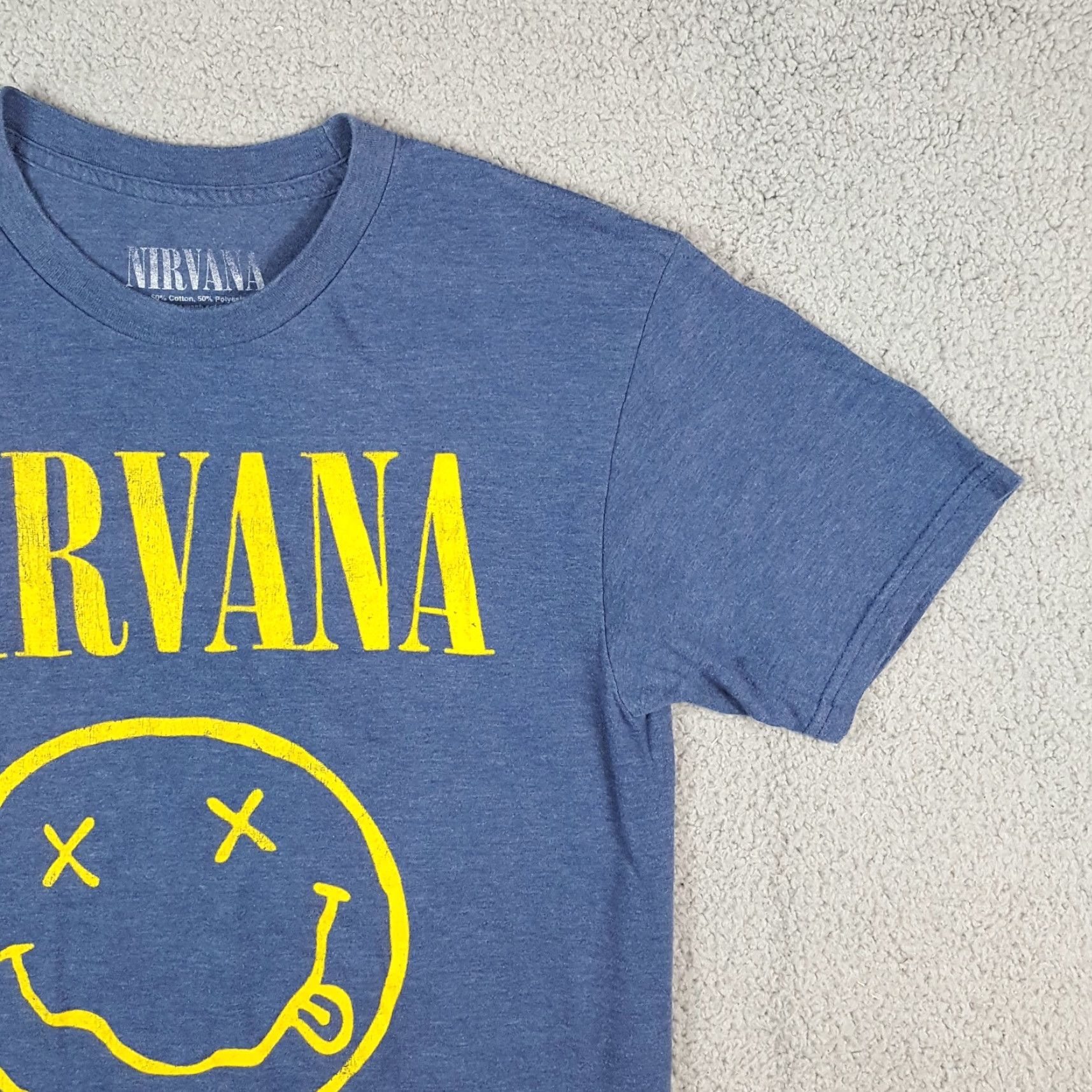 Logo 7 Vintage Nirvana T-Shirt Men XS Retro Grunge Band Smiley Face Logo 90s Kurt Cobain Y2K Size US XS / EU 42 / 0 - 3 Thumbnail