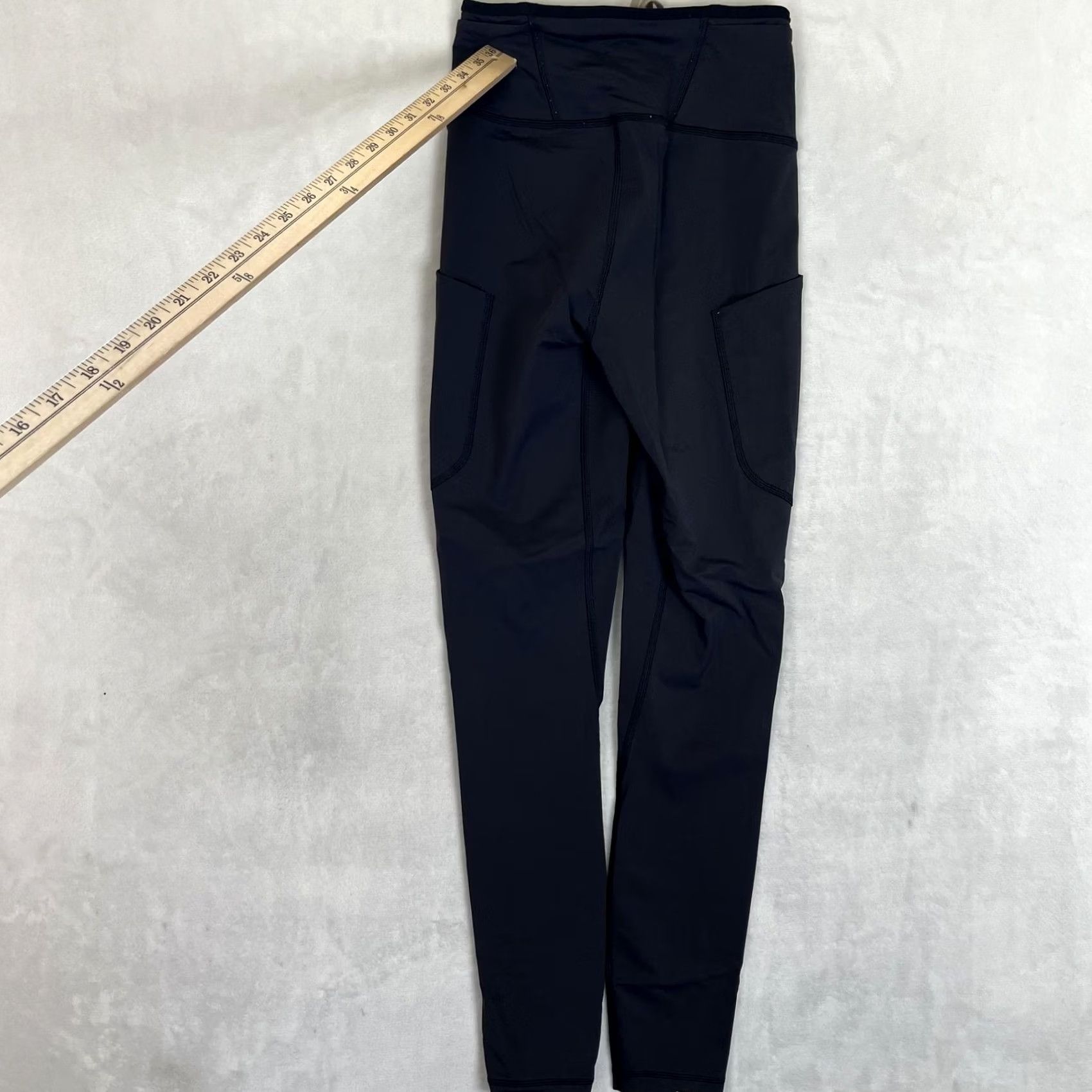 Vintage REI Co-op Leggings Womens XSmall Black High Rise Pocket Ankle Athletic Hiking Size 26" / US 2 / IT 38 - 7 Thumbnail