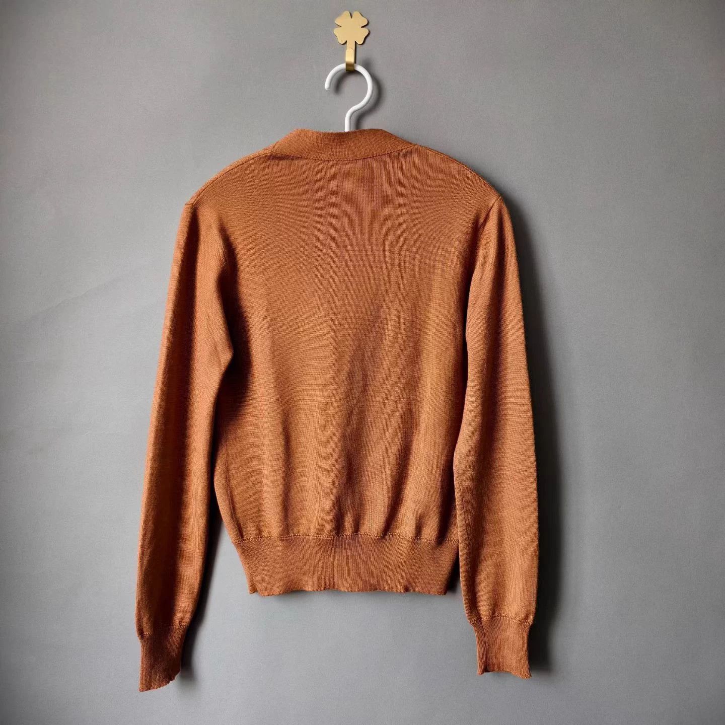 Hermes HERMES embroidered logo knit cardigan 34 99 Size XS / US 0-2 / IT 36-38 - 2 Thumbnail