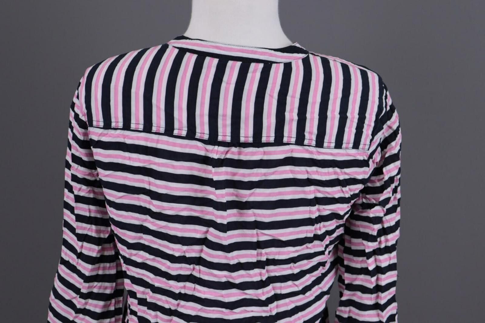 Designer Emily Van Den Bergh Multicolor Henley Blouse Shirt Sz 38 / M Size M / US 6-8 / IT 42-44 - 7 Thumbnail