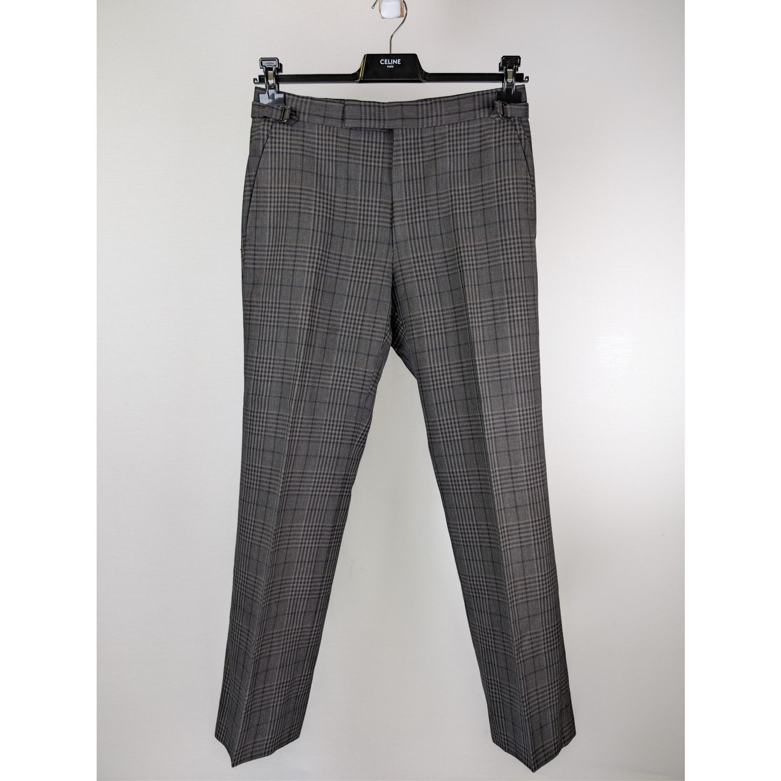 Tom Ford o1rshd1 CC20 Checked Casual Pants in Grey Size US 42 / EU 58 - 2 Thumbnail