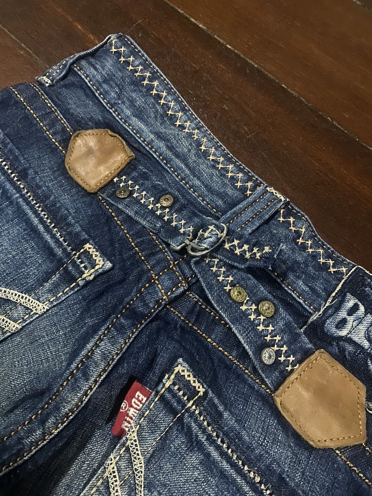 Designer × Edwin FIRE 🔥 EDWIN BLUE TRIP WIDE LEG BOOT CUT Size 30" / US 8 / IT 44 - 18 Thumbnail