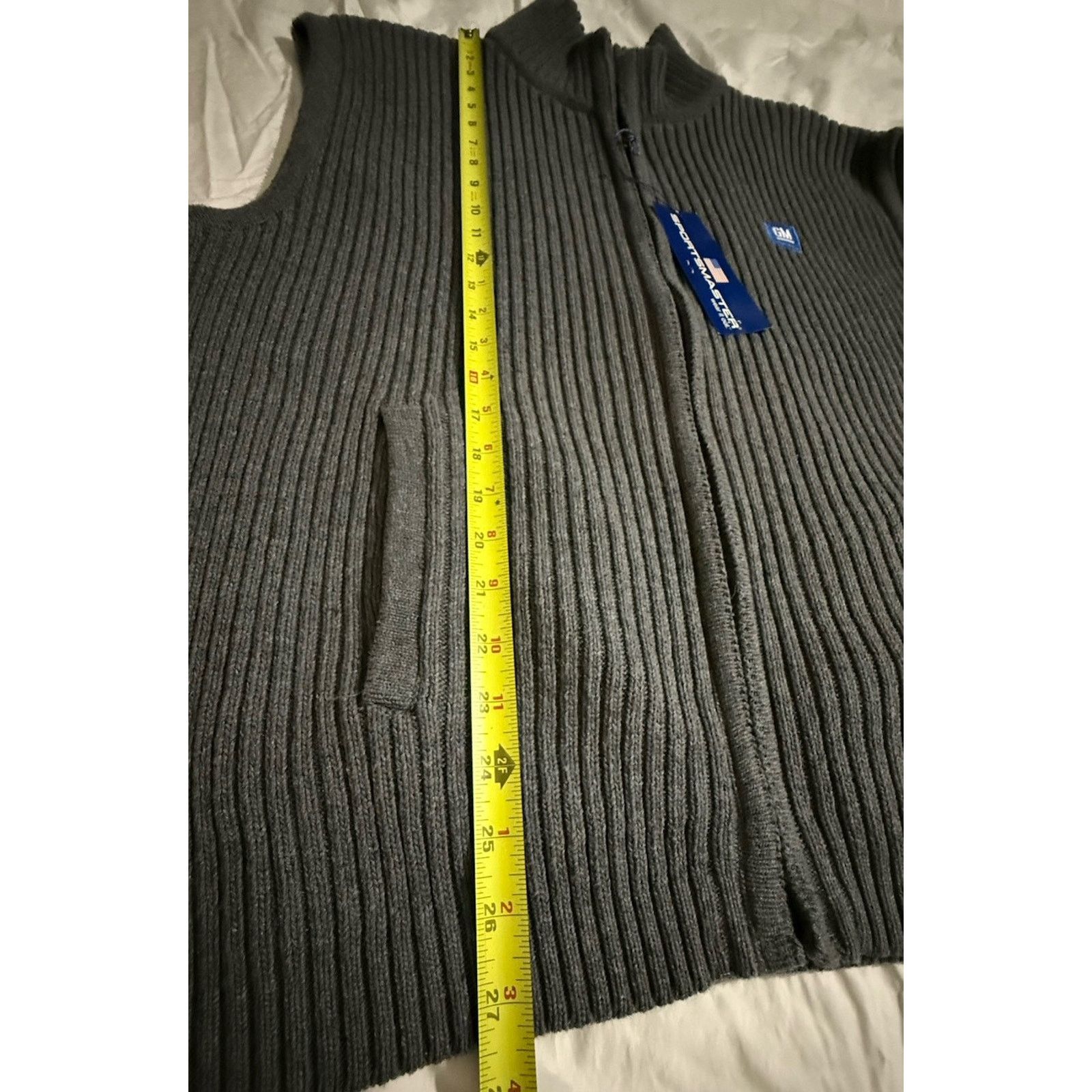 Other NWT GM Logo Sportsmaster Knitted Vest Made USA 100% Cotton Size US XXL / EU 58 / 5 - 8 Thumbnail