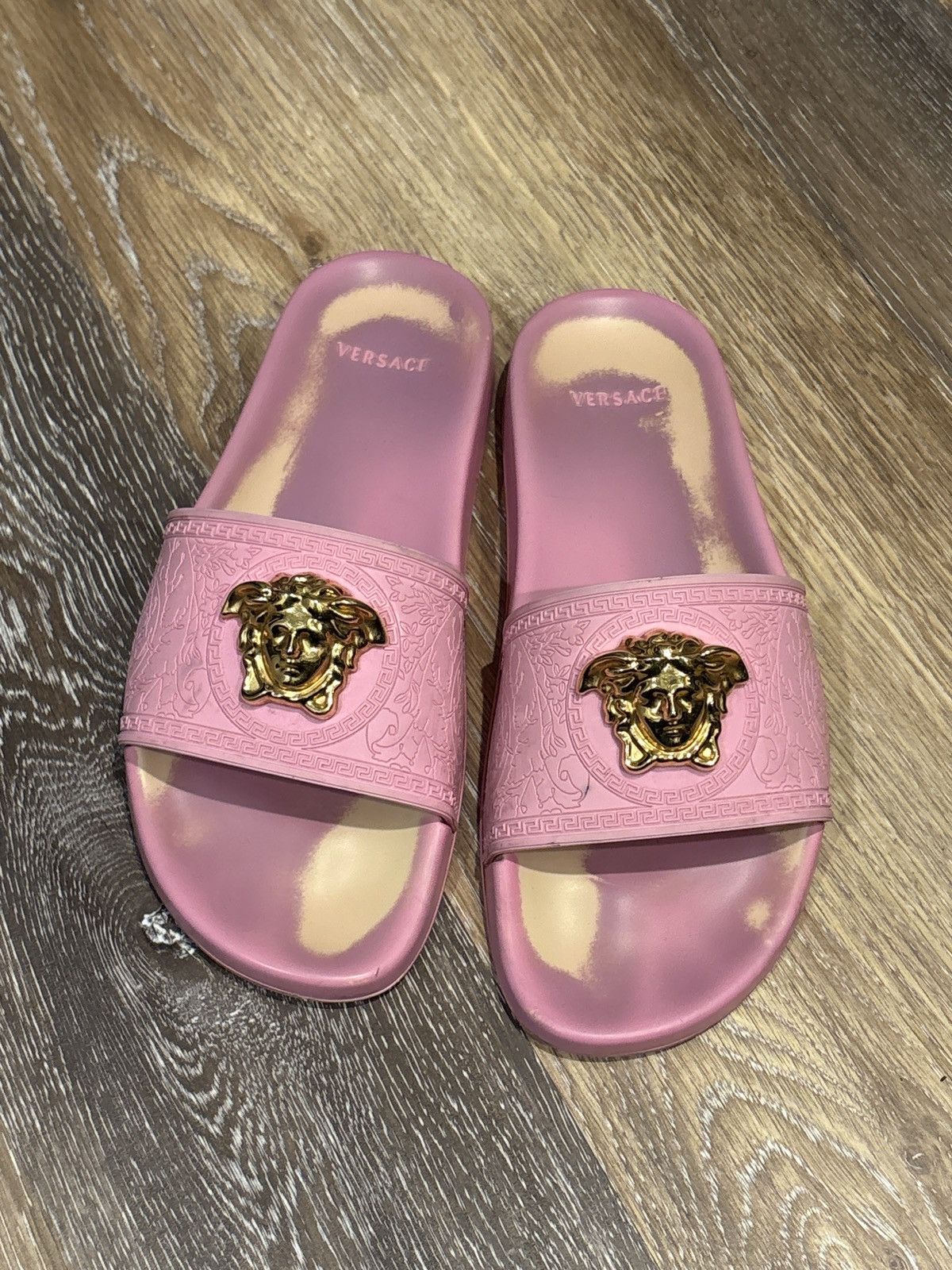 Versace Versace Pink Medusa Slides Size US 9 / IT 39 - 1 Thumbnail