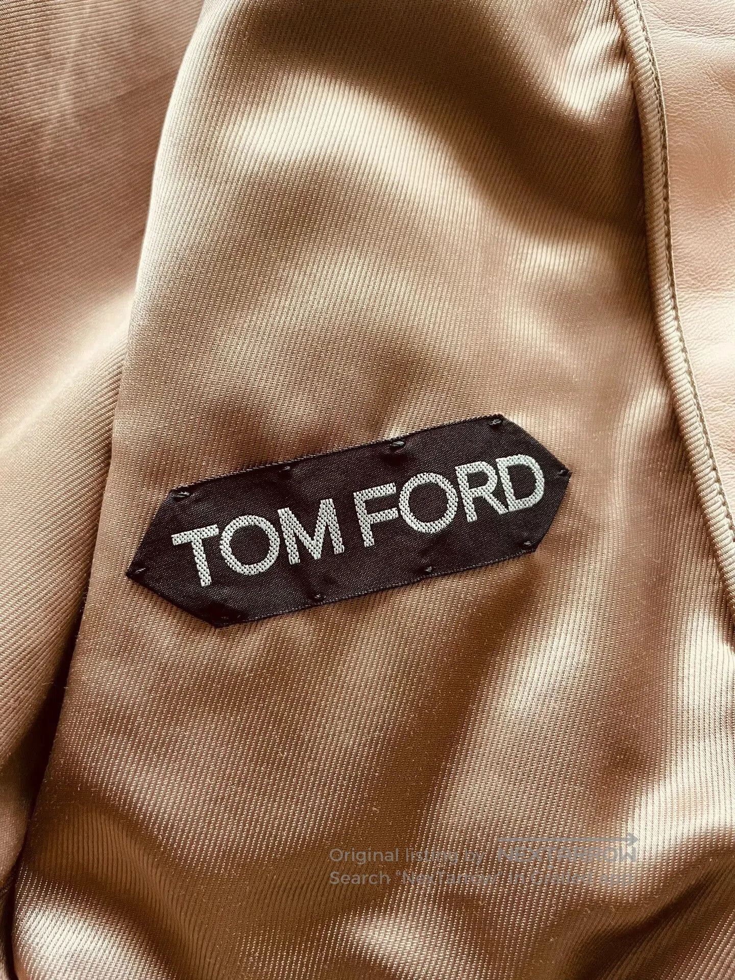 Tom Ford Tom Ford Luxury Pink Leather Jacket. Size L / US 10 / IT 46 - 6 Thumbnail