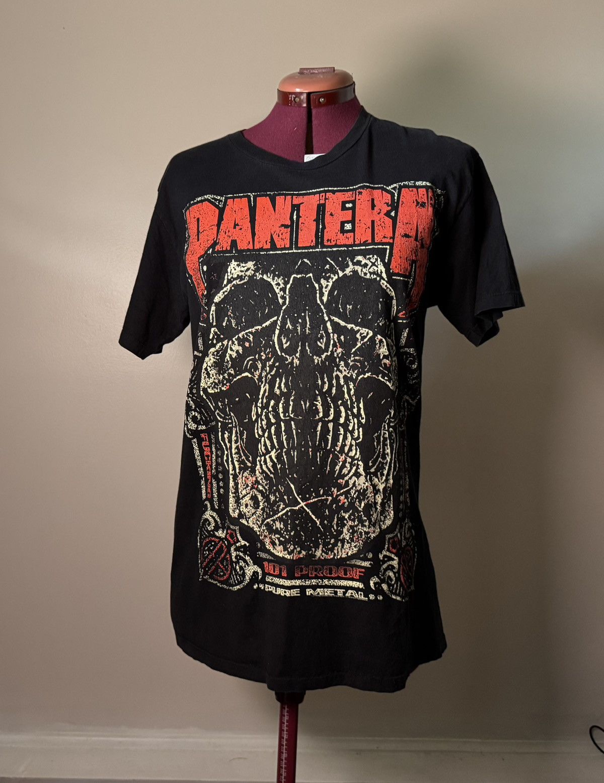 AAA PANTERA 101 PROOF PURE METAL Band tee shirt Size US XL / EU 56 / 4 - 1 Thumbnail