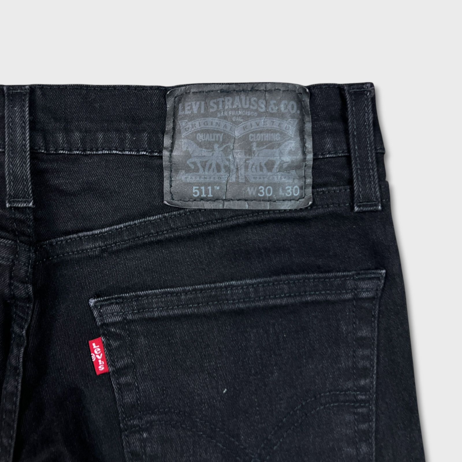 Levi's × Vintage Levi's 511 Jeans 30x30 Slim Dark Wash American Denim Pants Size US 30 / EU 46 - 7 Thumbnail