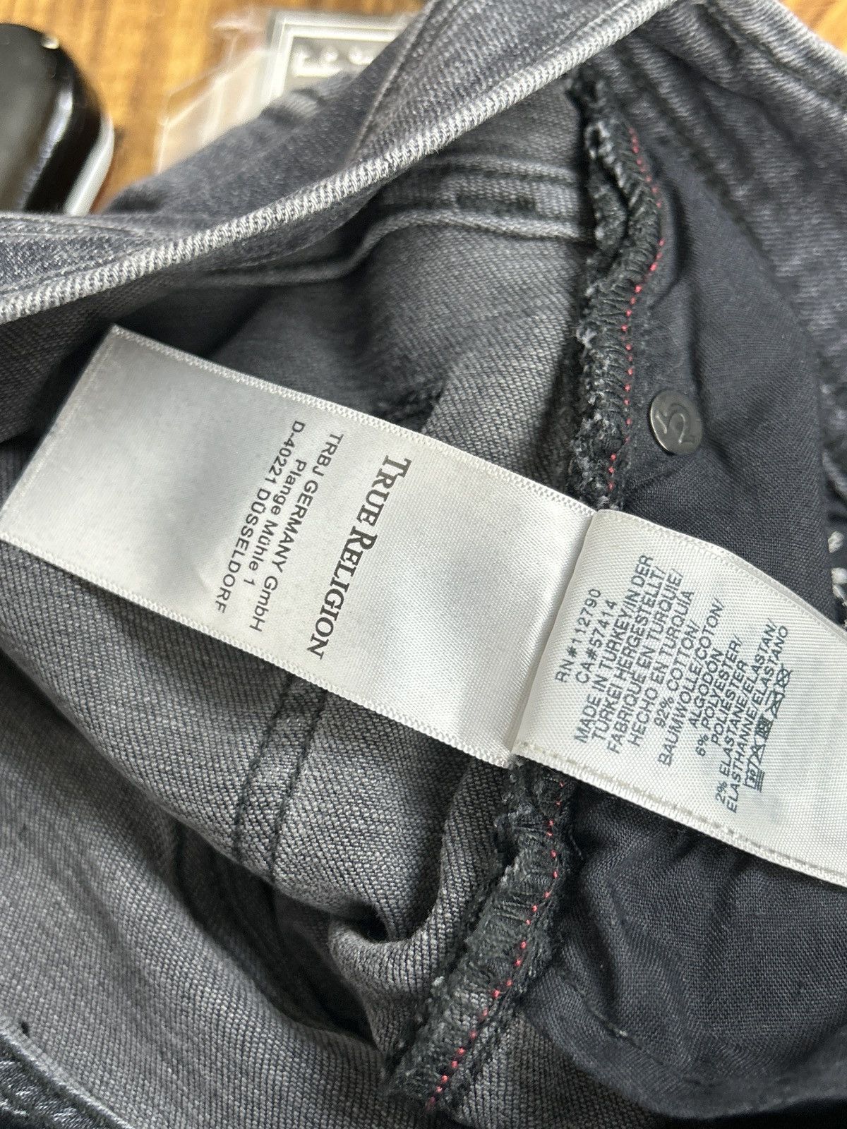 True Religion True Religion Marco Relaxed Taper Slim Denim Jeans Grey 30 Size US 30 / EU 46 - 13 Thumbnail