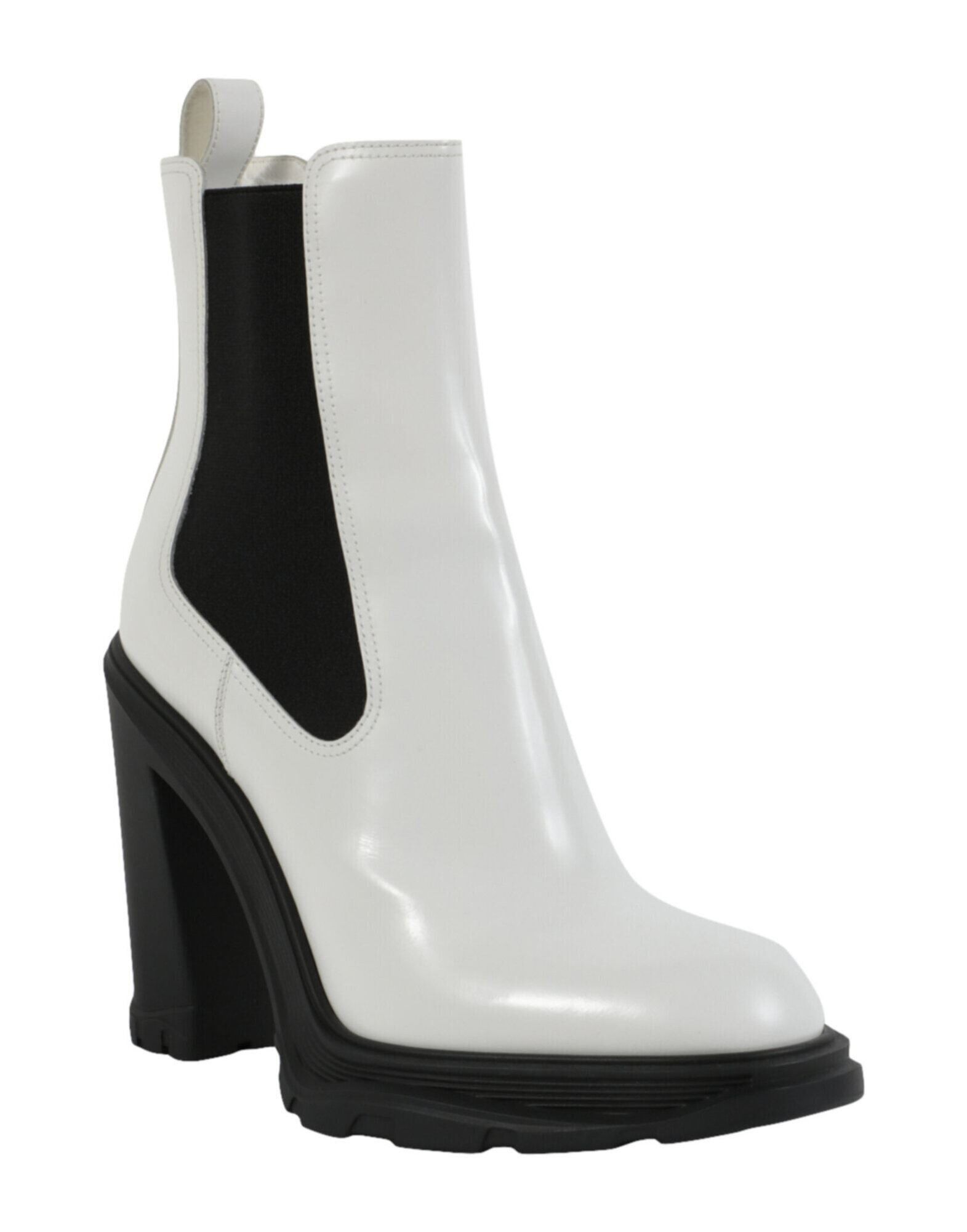 Alexander McQueen o1y0225 Ankle Boots in Black & White Size US 8 / IT 38 - 2 Thumbnail