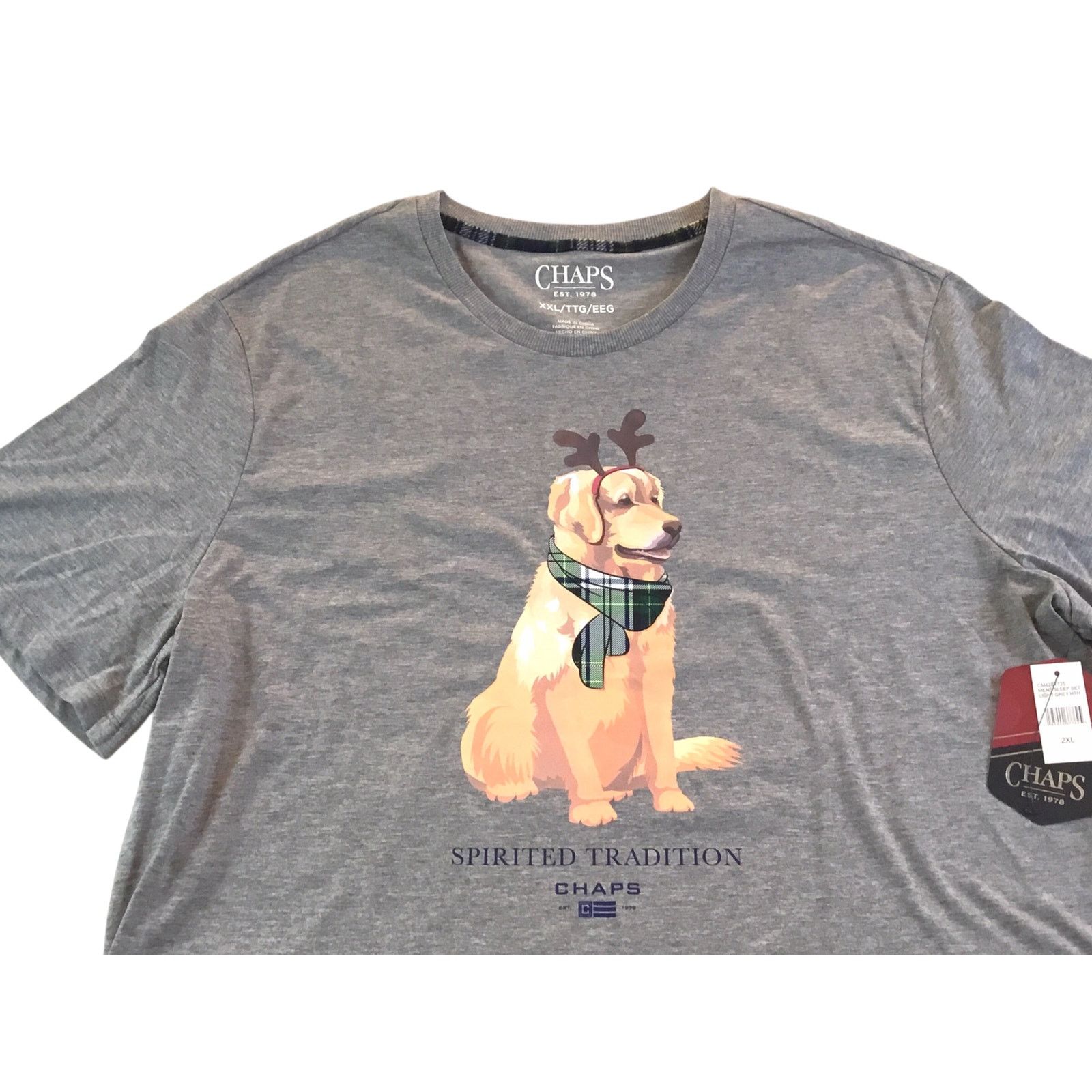 Chaps Chaps Men's Top XXL Golden Retriever Holiday Christmas NWT Size US XXL / EU 58 / 5 - 2 Thumbnail