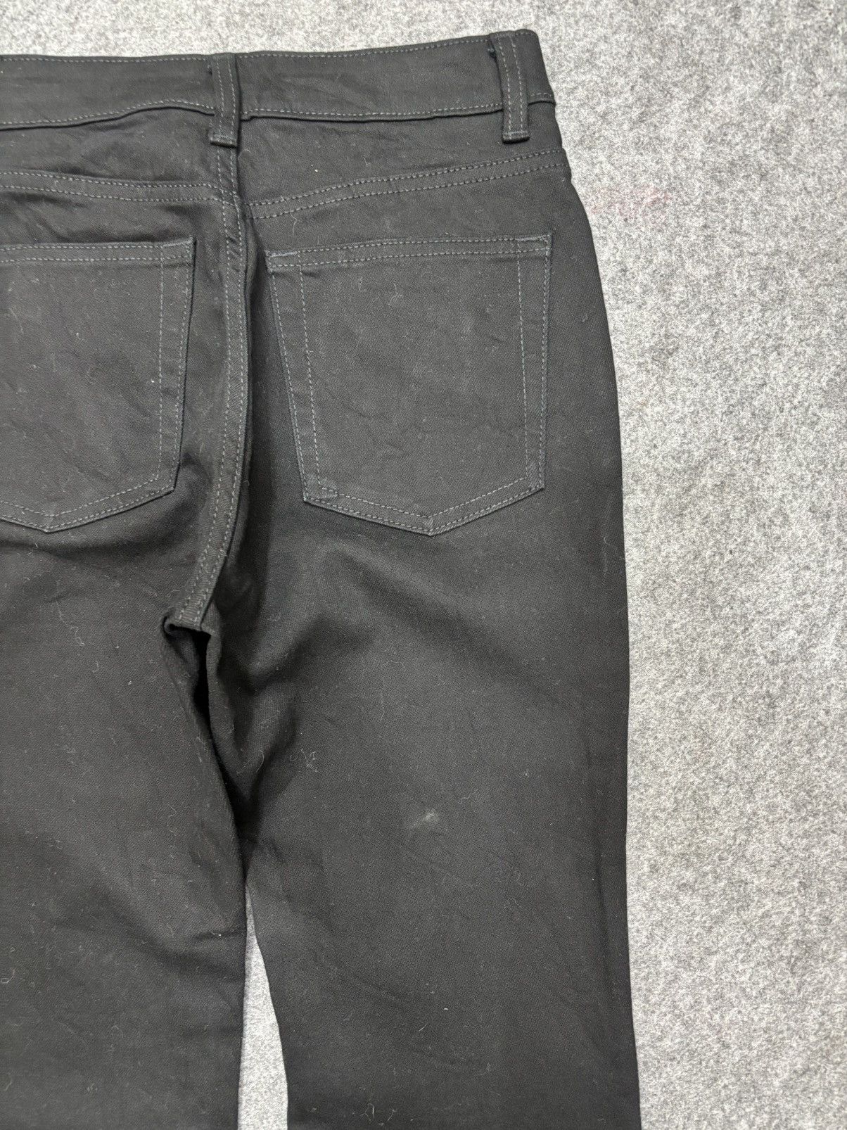 GU 💥Flare💥Japanese Brand GU Superblack Elastic Denim F693 Size US 26 / EU 42 - 10 Thumbnail