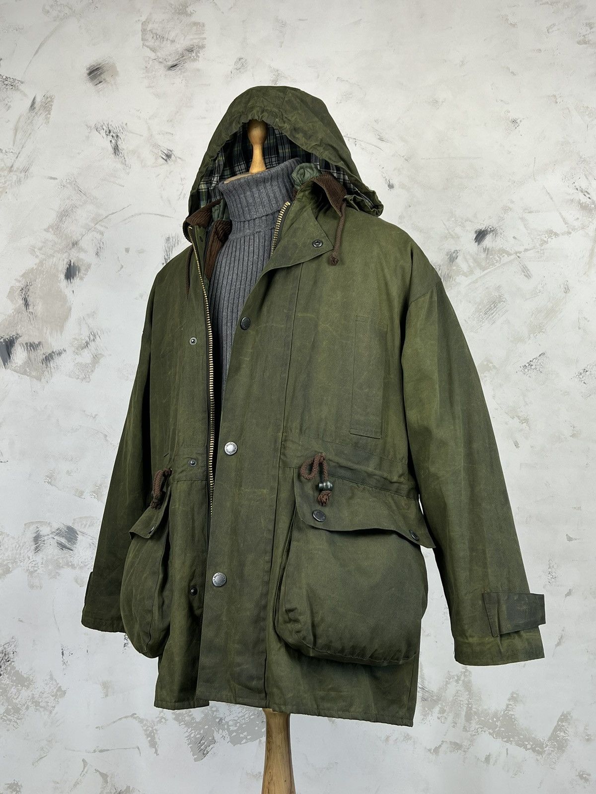 Orvis Vintage mc. Orvis Waxed Jacket Hooded Size S - M Size US S / EU 44-46 / 1 - 1 Thumbnail