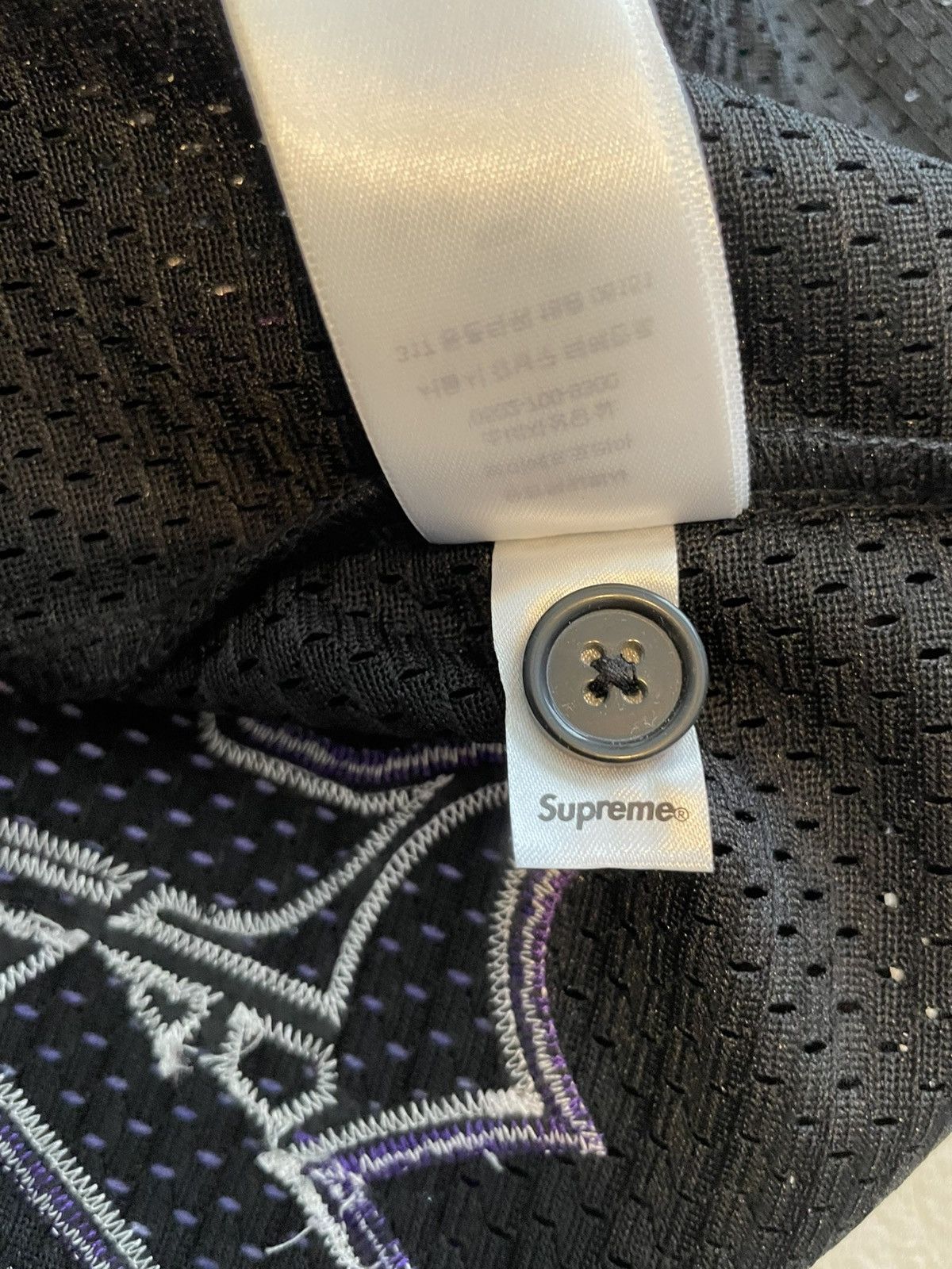 Supreme Supreme Old English Baseball Jersey Black (SS25) Size US M / EU 48-50 / 2 - 8 Thumbnail