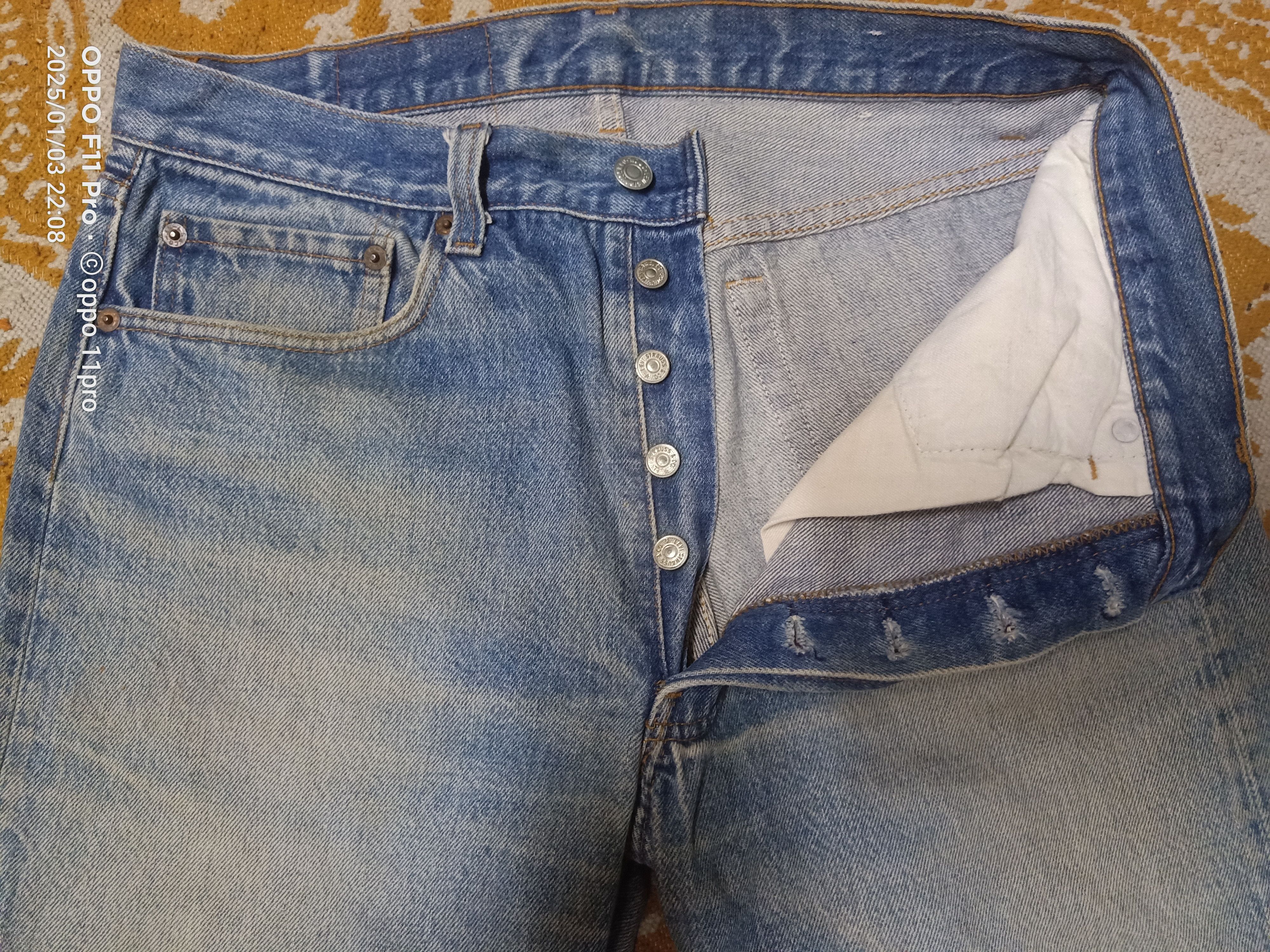 Levi's × Vintage 80s Levis Vintage Distressdenim Denim Size US 33 - 5 Thumbnail