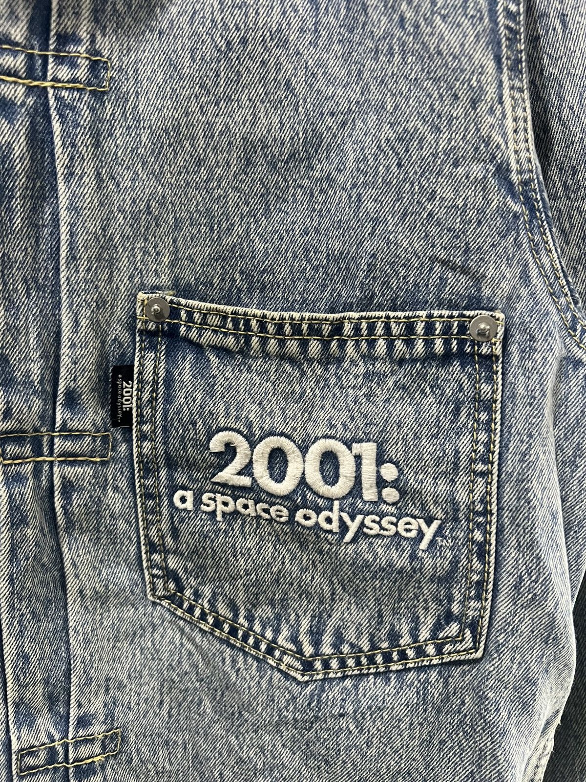 GU 🔥Rare Gu x 2001:A Space Oddyssey Denim Jacket Size US M / EU 48-50 / 2 - 10 Thumbnail