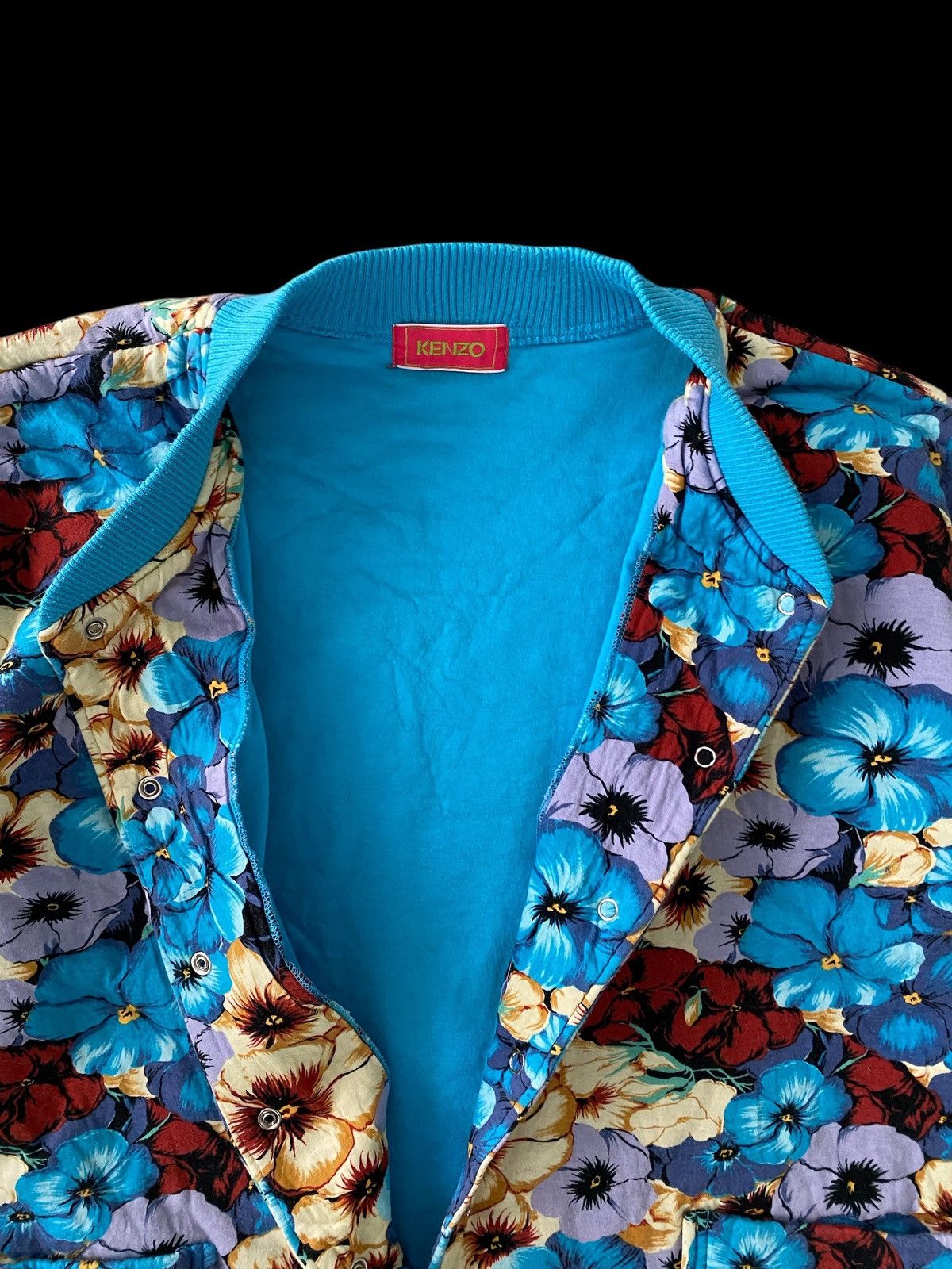 Designer × Kenzo Vintage Kenzo jacket motif flora full print bomber design Size US L / EU 52-54 / 3 - 9 Thumbnail