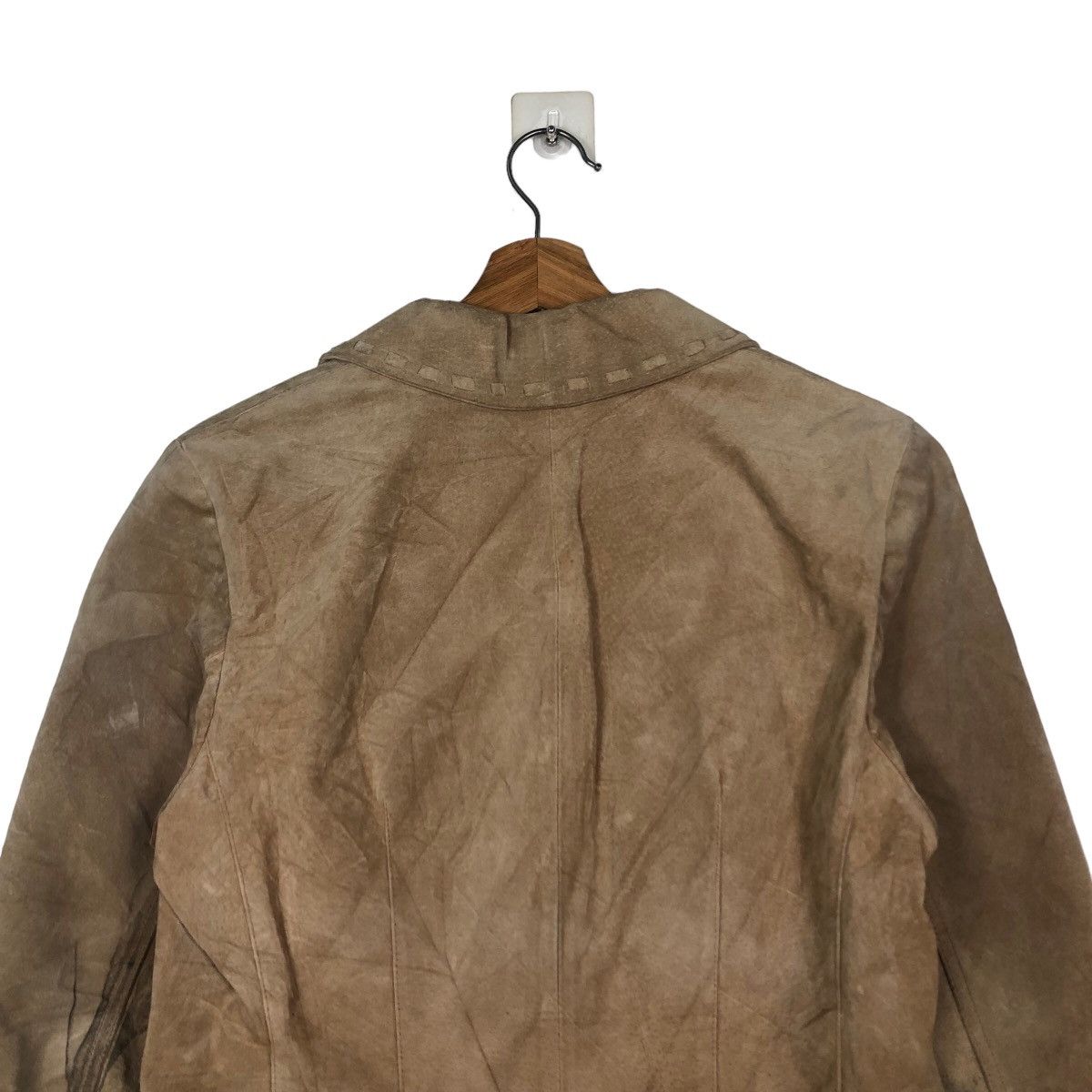 Japanese Brand Cropped Biker Genuine Leather Jacket Nine West Issey Miyake Size US M / EU 48-50 / 2 - 9 Thumbnail