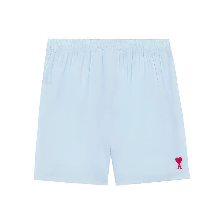 AMI AMIPARIS SS22 Blue Logo Heart Print Shorts 0079 Size US 34 / EU 50 - 1 Thumbnail