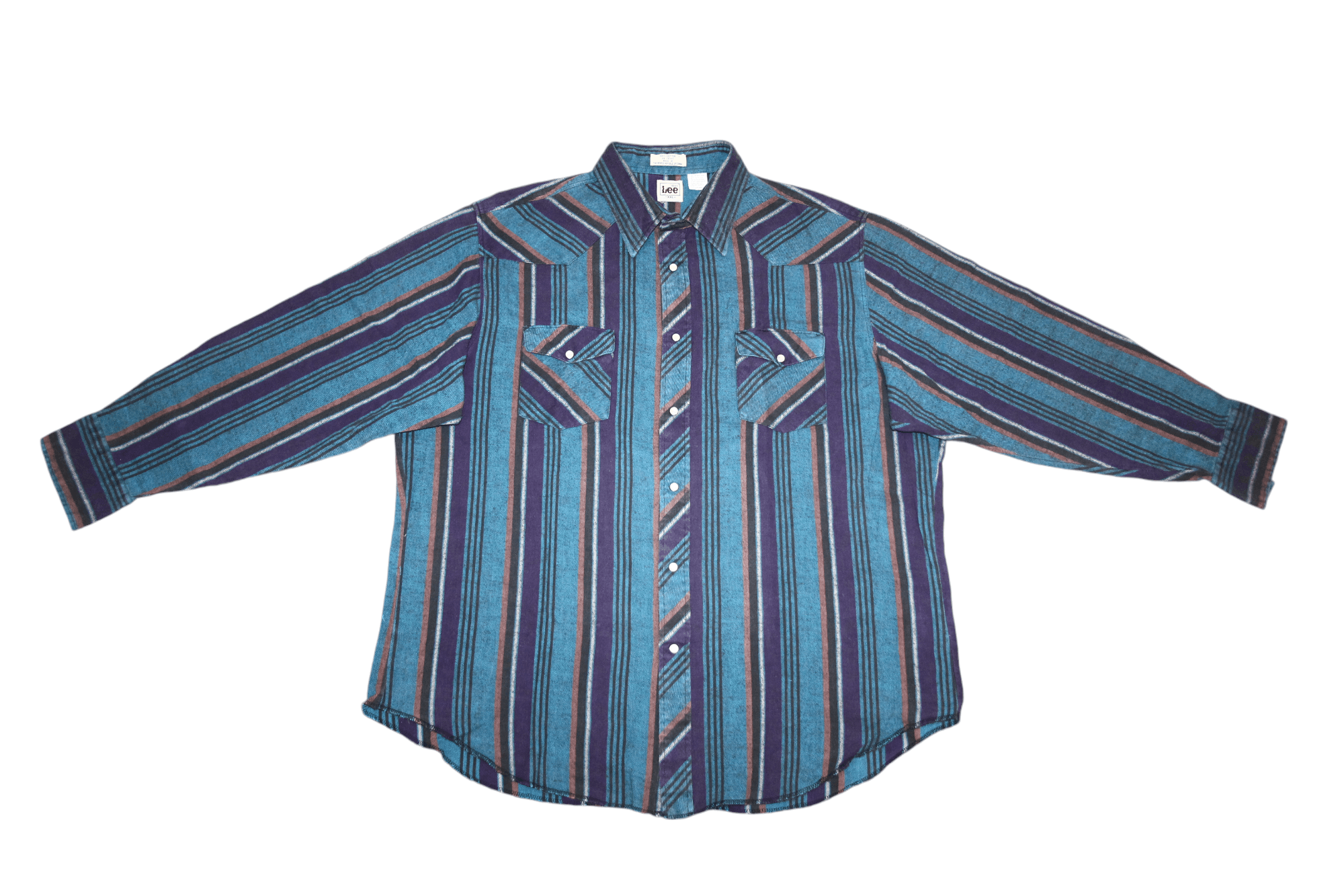 Lee RARE🔥80's LEE Western Rodeo Cowboy Rugged Flannel Shirt Size US XXL / EU 58 / 5 - 4 Thumbnail