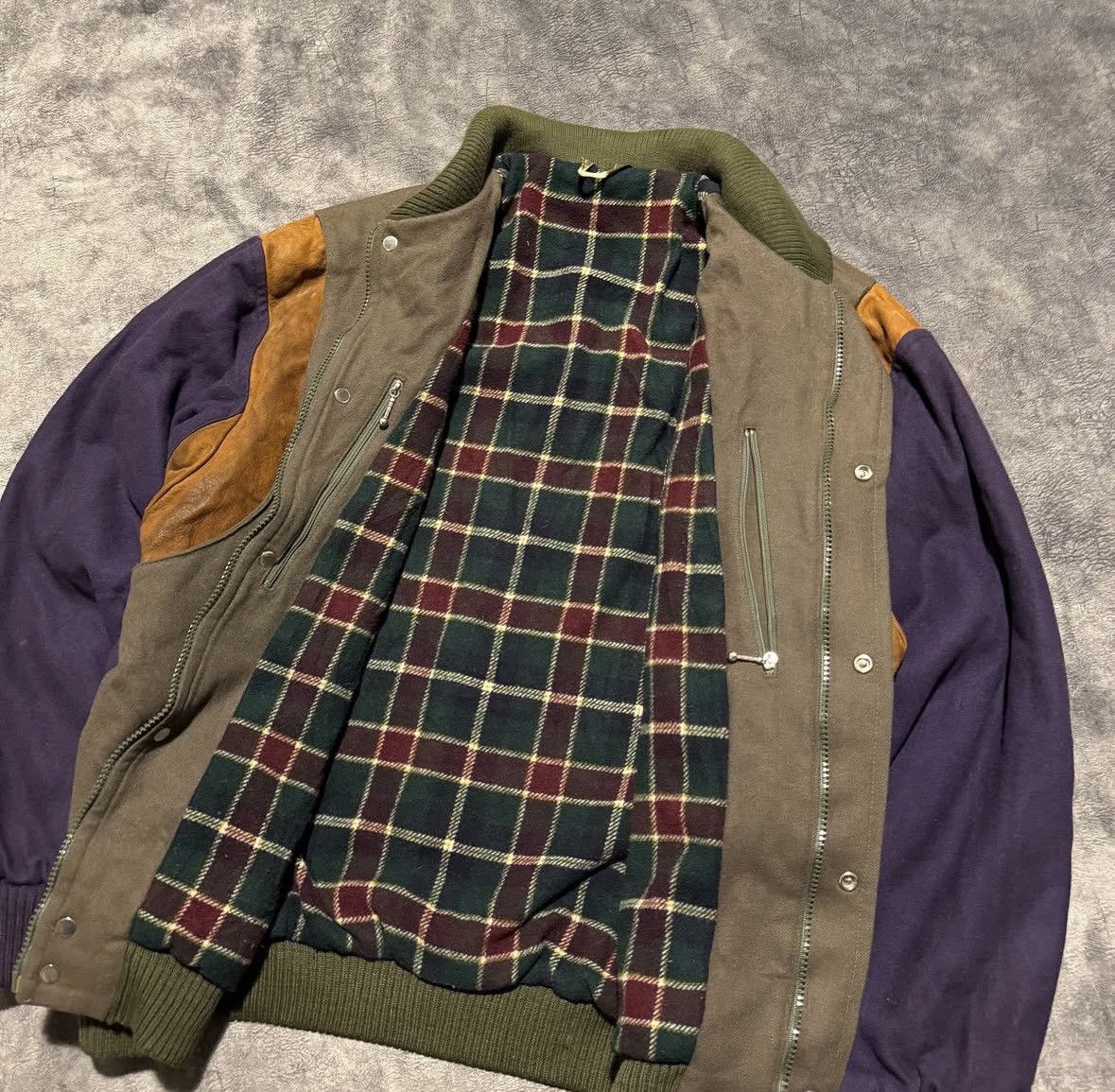 Lacoste Vintage 80’s Lacoste Wool and Suede Leather Jacket Size US L / EU 52-54 / 3 - 5 Thumbnail