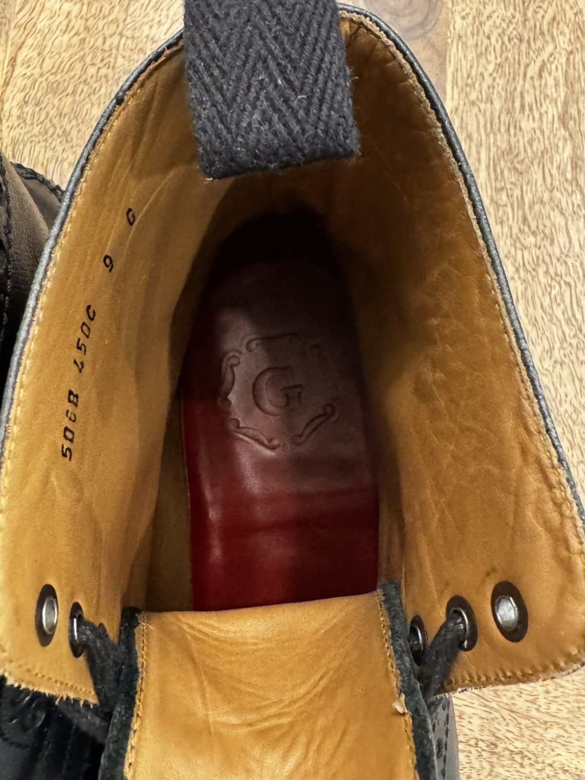 Grenson Grenson Fred Brogue Boots Black – UK 9 G, 8/10 Size US 10 / EU 43 - 12 Thumbnail
