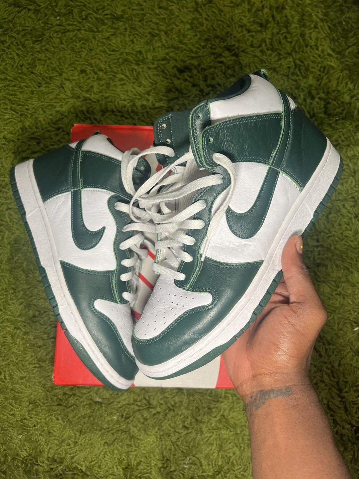 Nike Nike Dunk High Spartan Size US 9.5 / EU 42-43 - 5 Thumbnail