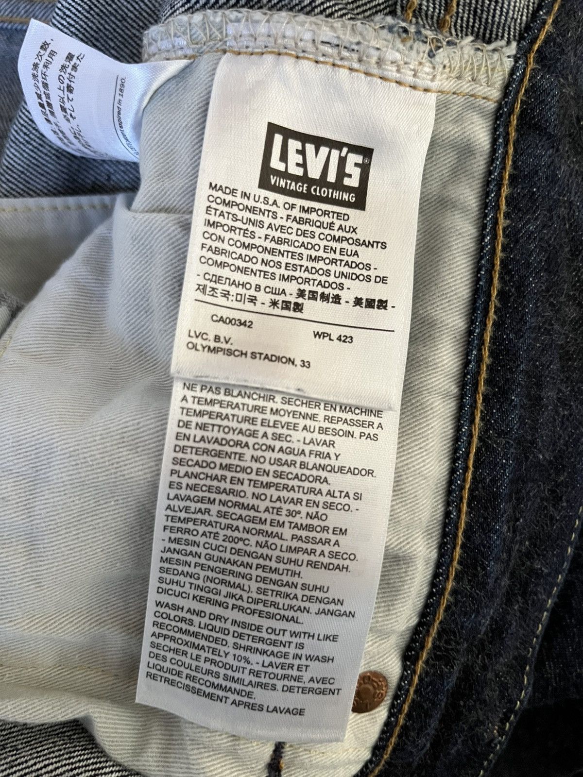Levi's Vintage Clothing Levi’s Vintage Clothing 1955 501 Cone Mills Denim W29 X L34 Size US 29 - 6 Thumbnail