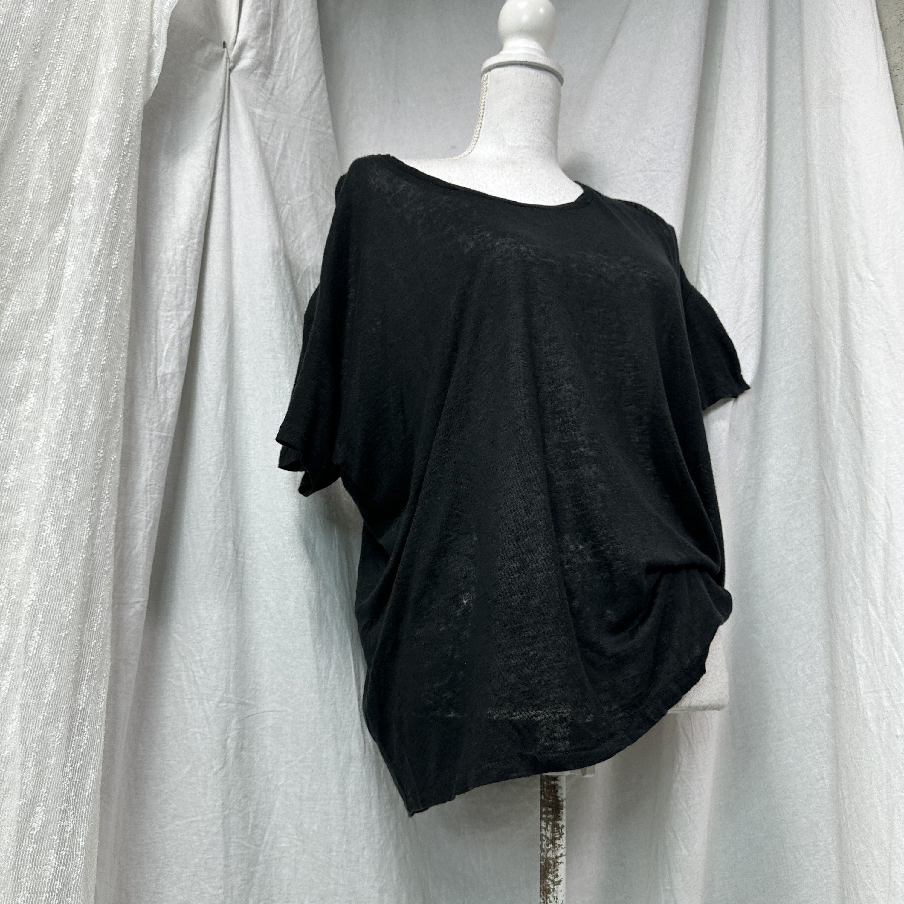 Acne Studios Vintage Avant Garde Grunge Asymmetrical Acne Top Y2K Size L / US 10 / IT 46 - 7 Thumbnail