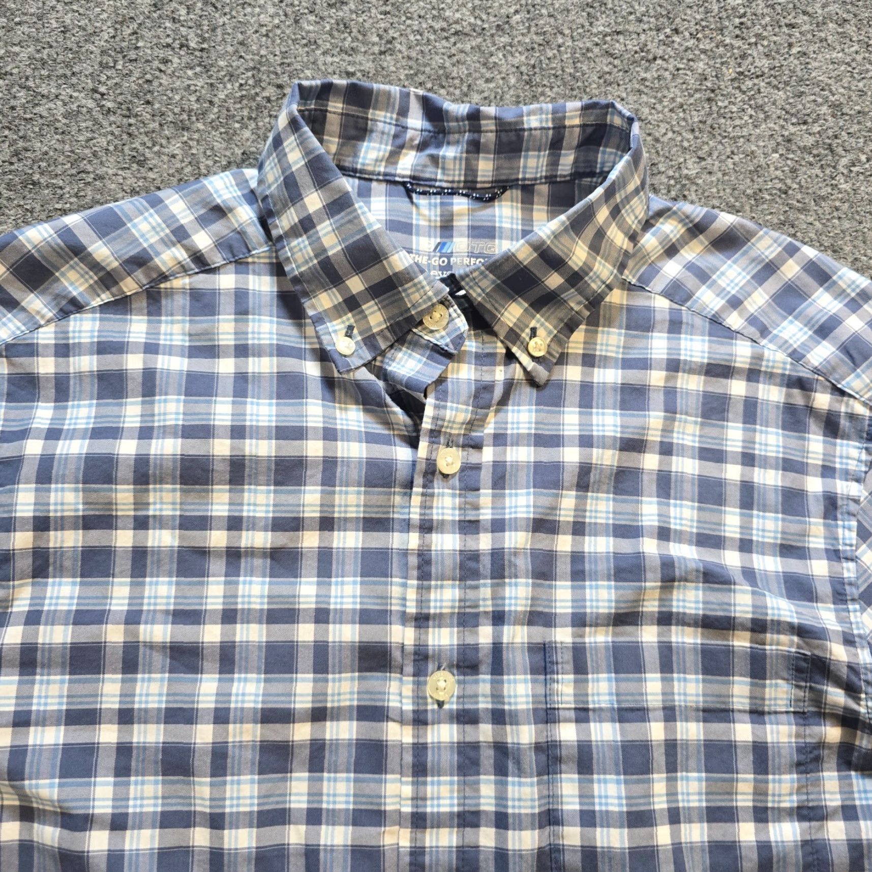 Vineyard Vines VINEYARD VINES Shirt Mens Small Blue Plaid On The Go Performance Nylon Brrr Size US S / EU 44-46 / 1 - 2 Thumbnail
