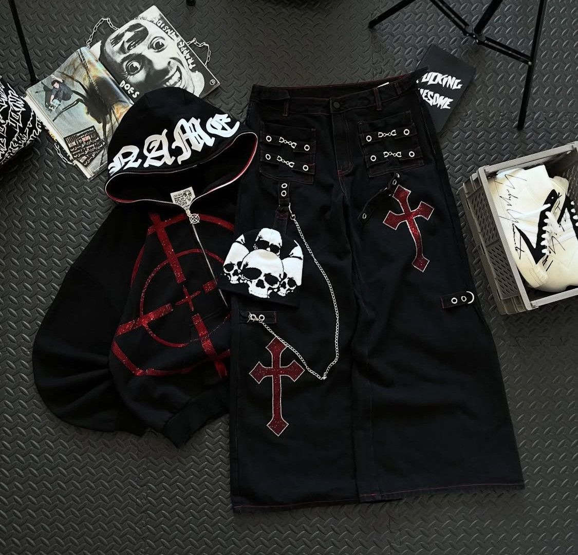 JNCO Y2k jeans jnco style Size US 32 / EU 48 - 2 Thumbnail