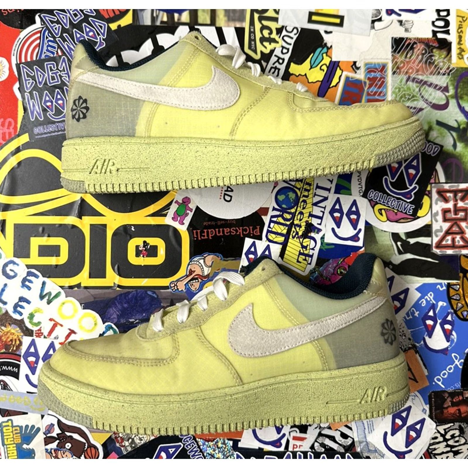 Nike Nike Air Force 1 One Low Crater GS Lemon Twist Yellow 6.5Y 8 Womens DH4339-700 Sneaker Size US 6 / IT 36 - 3 Thumbnail