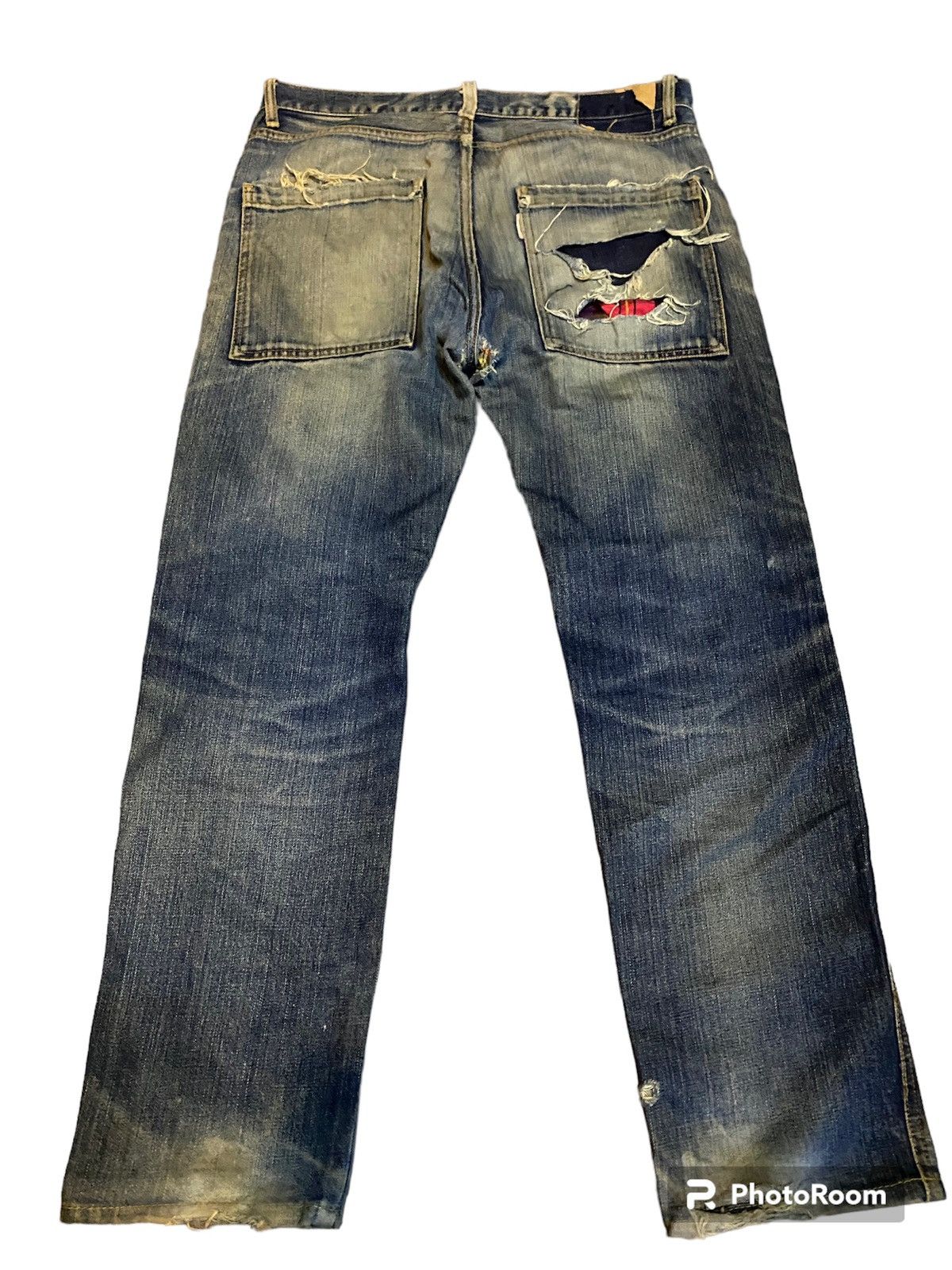 Hysteric Glamour Japanese distressed denim patchwork Size US 34 / EU 50 - 5 Thumbnail