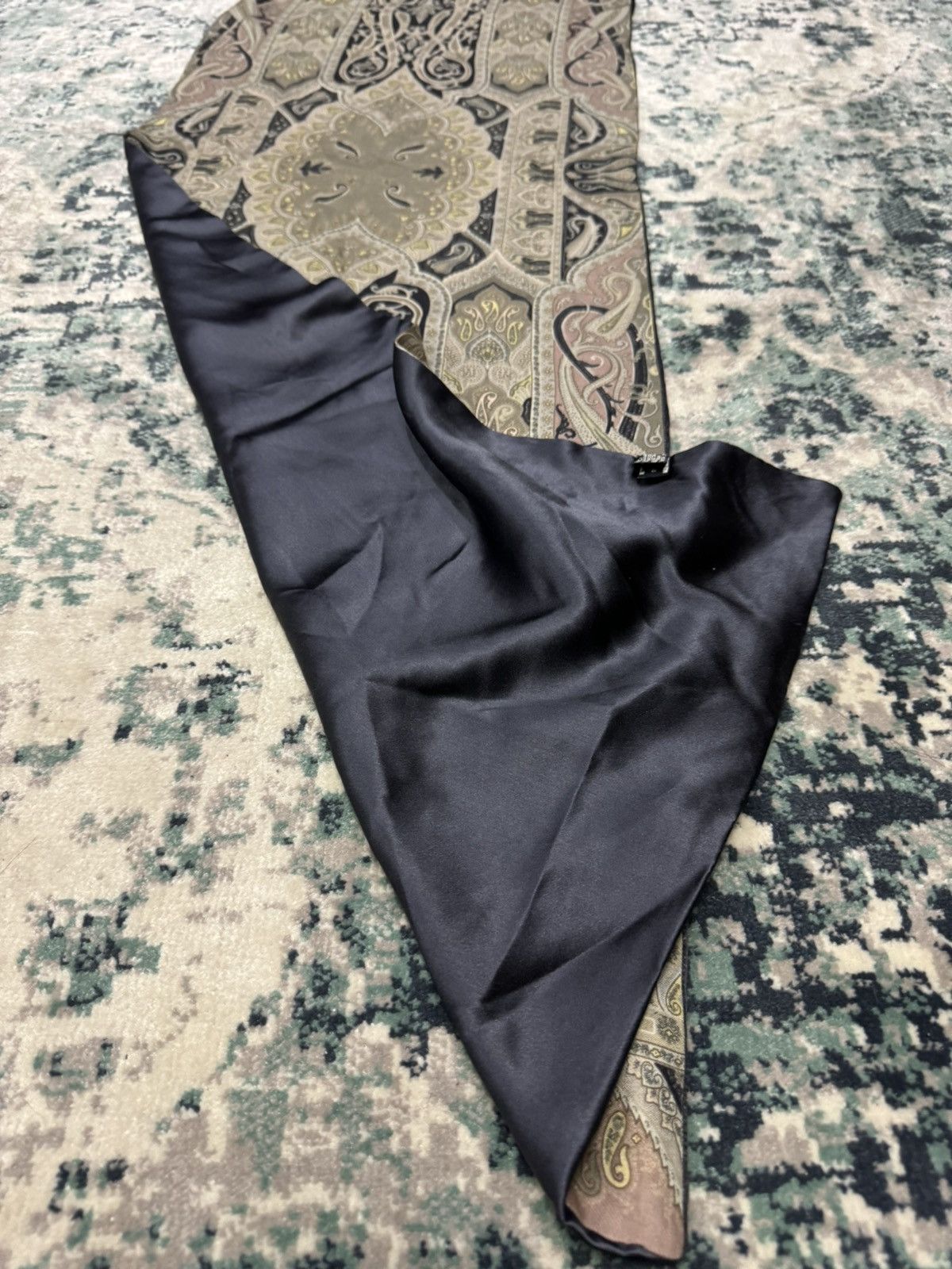 Etro PAISLEY ETRO COLORBLOCK SILK SCARF Size ONE SIZE - 8 Thumbnail
