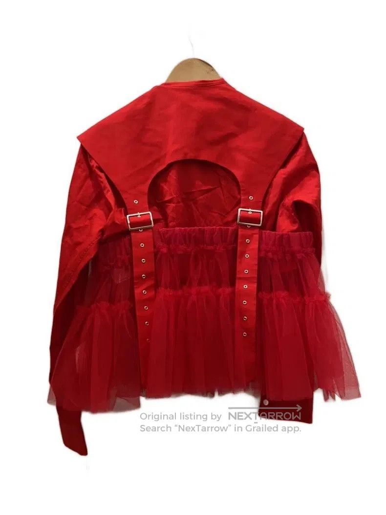 Comme des Garcons Comme des Garcons Red vintage lace blouse Size M / US 6-8 / IT 42-44 - 2 Thumbnail