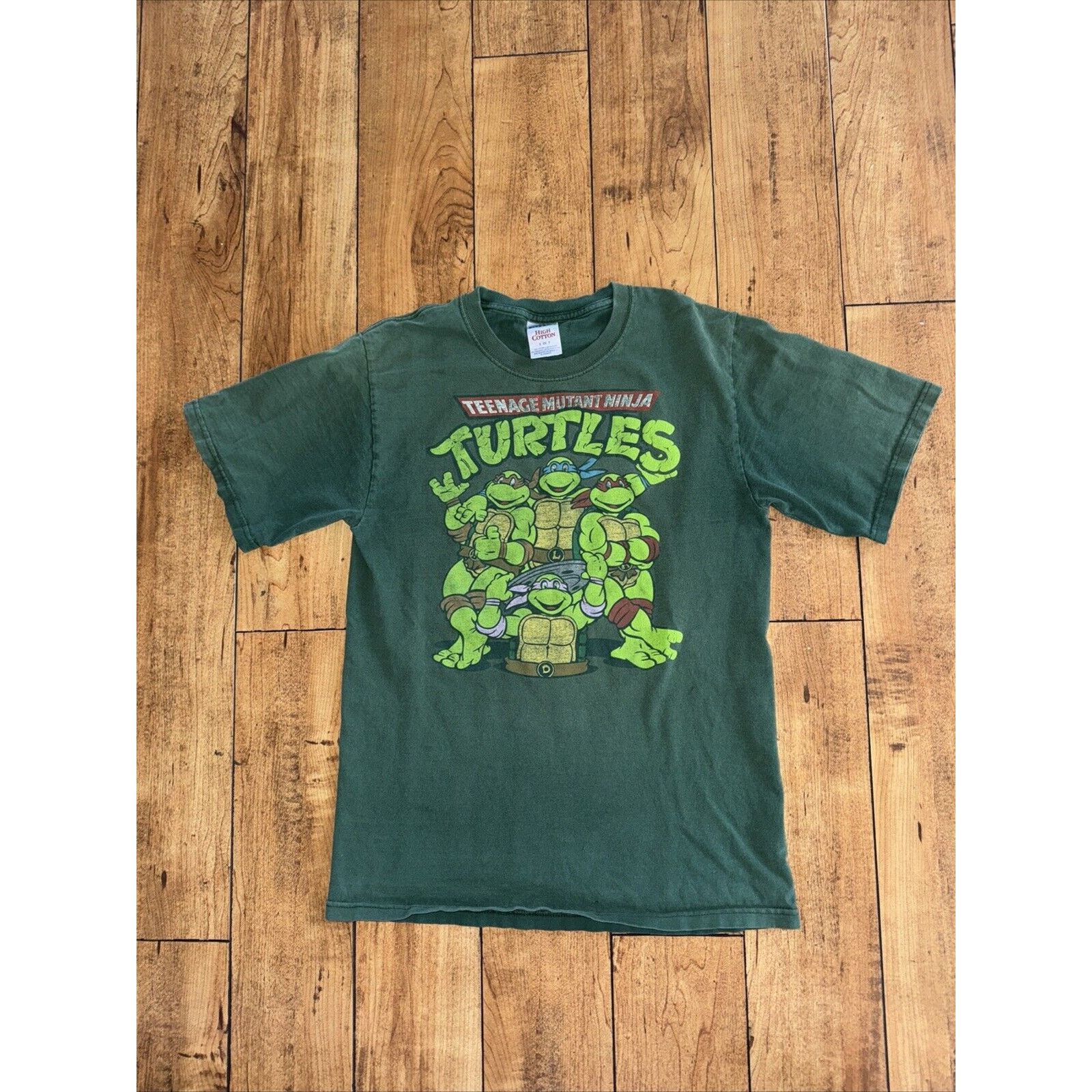 Cartoon Network × Vintage Vintage Teenage Mutant Ninja Turtles T-Shirt Green S 17x25 Size US S / EU 44-46 / 1 - 1 Thumbnail