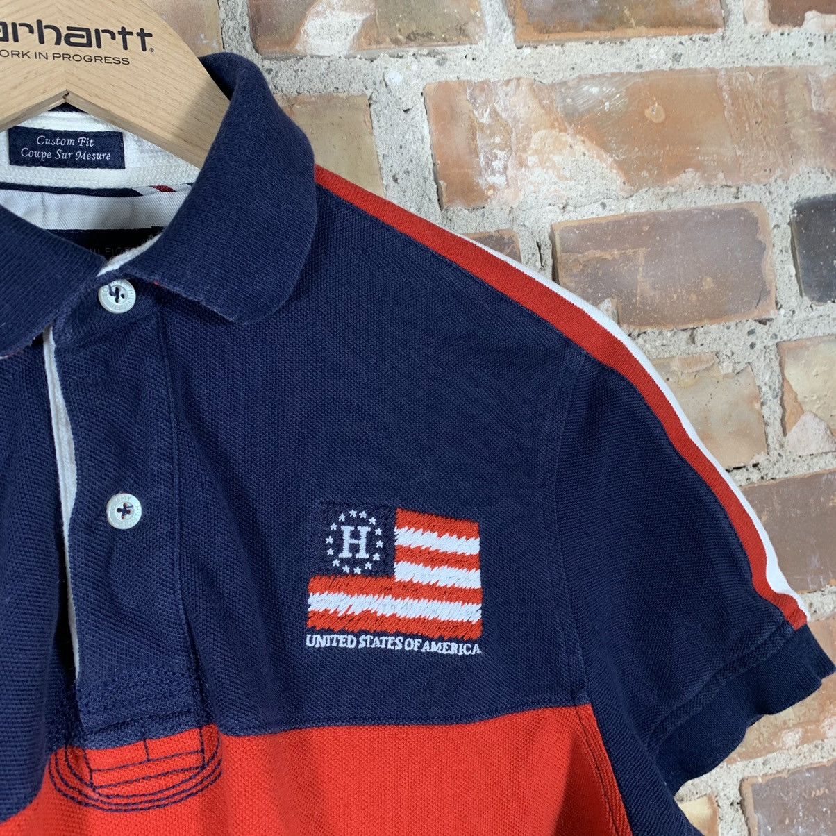 Tommy Hilfiger × Vintage Chief Keef Style Tommy Hilfiger Big Logo Polo Y2K Vintage Size US S / EU 44-46 / 1 - 6 Thumbnail