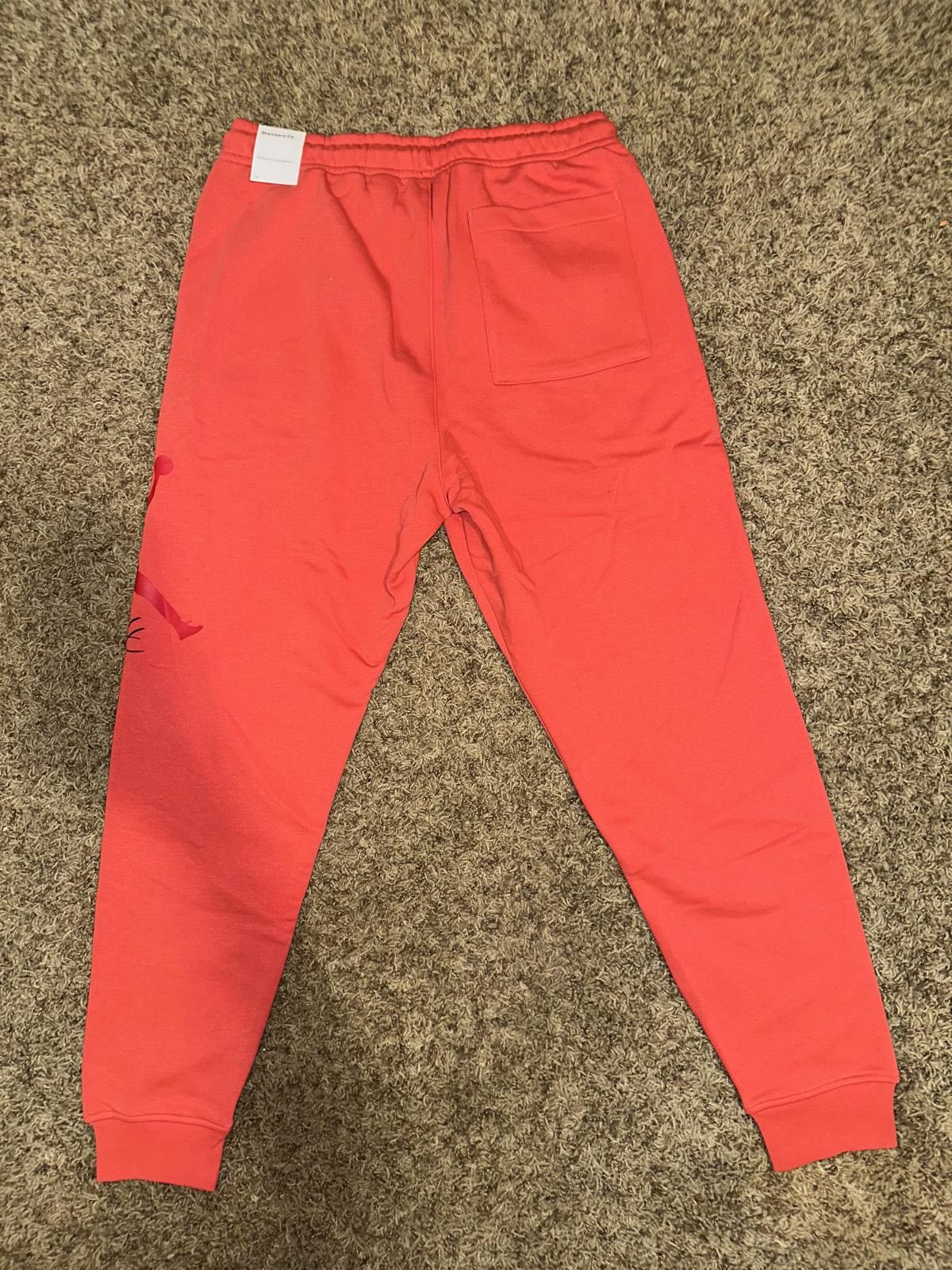 Nike Jordan Essential Fleece Baseline Red Pants Samples Size US 32 / EU 48 - 7 Thumbnail
