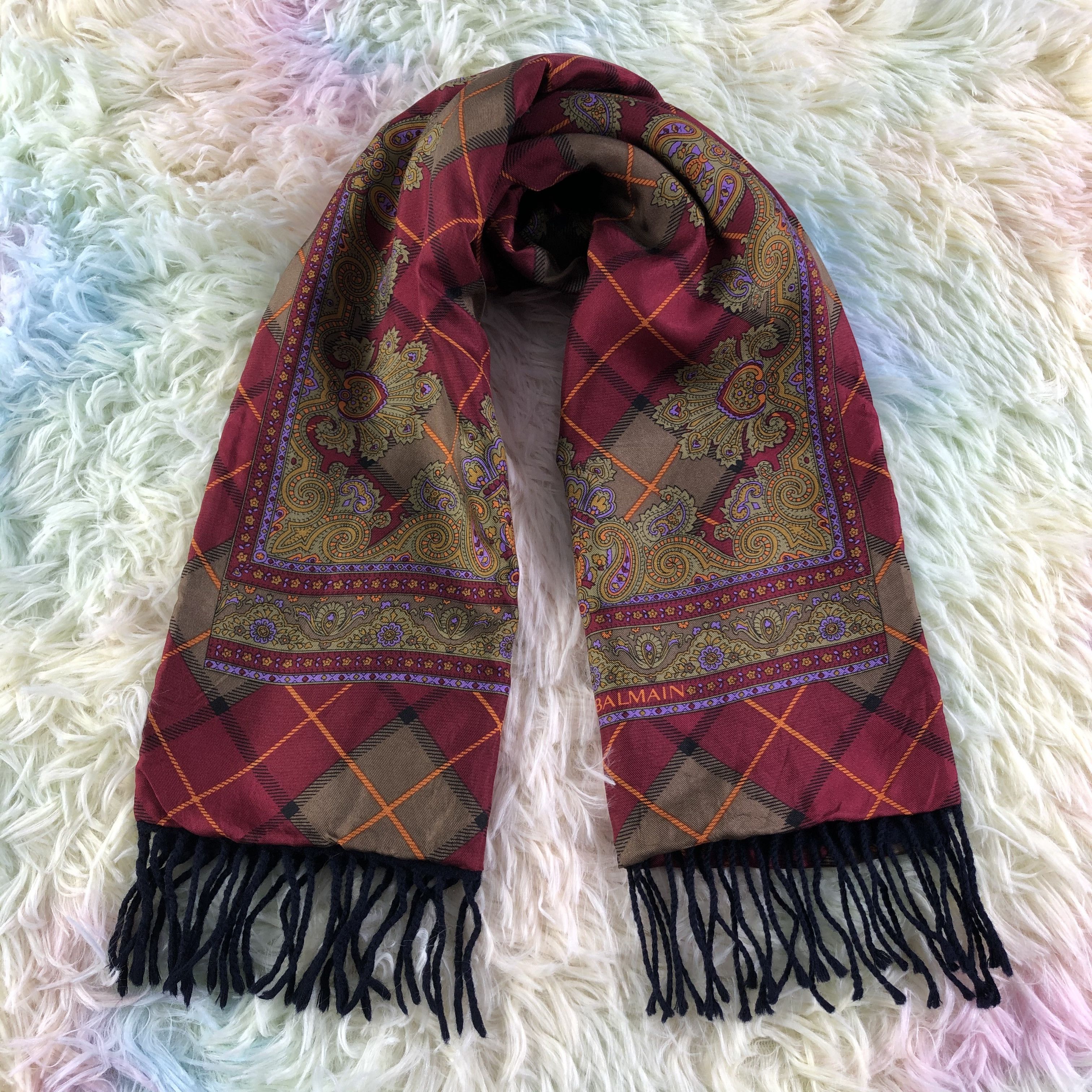 Vintage Pierre Balmain Scarf / Muffler / Neckwear - KM473 Size ONE SIZE - 1 Thumbnail