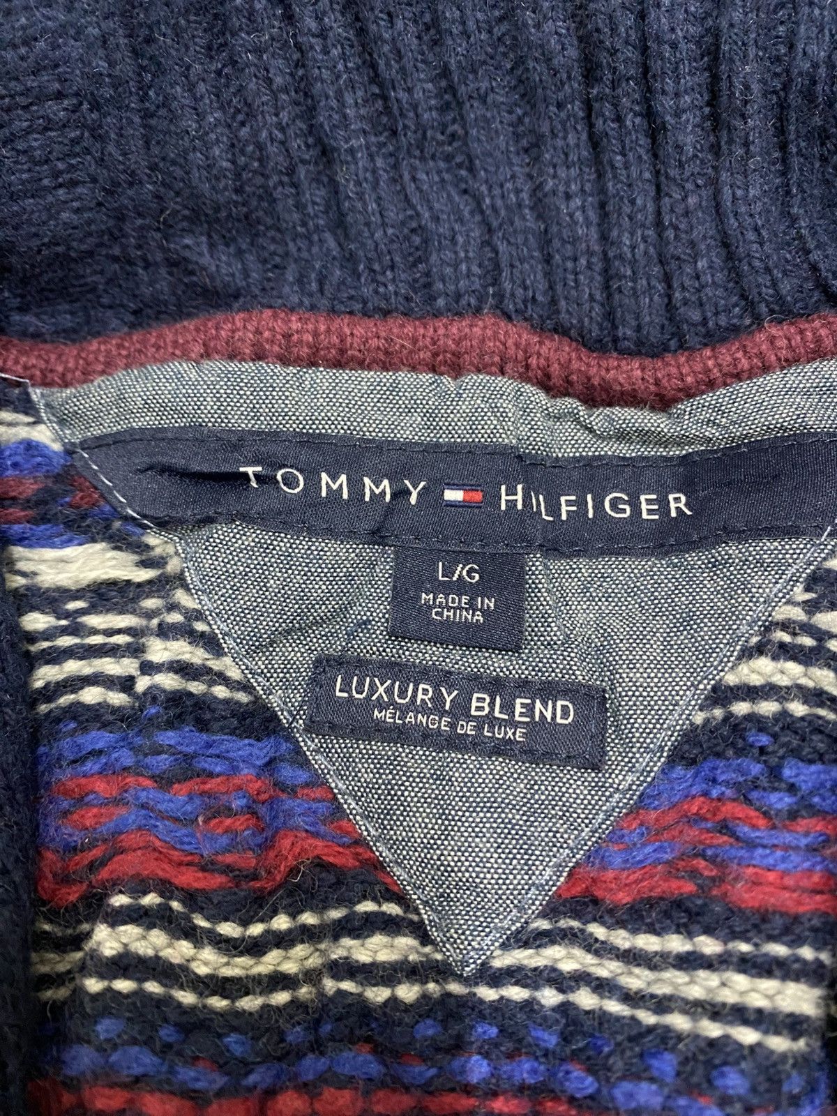 Tommy Hilfiger × Vintage TOMMY HILFIGER x Knitwear (Luxury Blend) Size US L / EU 52-54 / 3 - 11 Thumbnail
