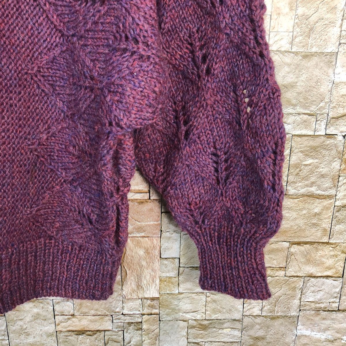 Homespun Knitwear Japanese Brand Purple Knitwear #A376 Size XS / US 0-2 / IT 36-38 - 8 Thumbnail